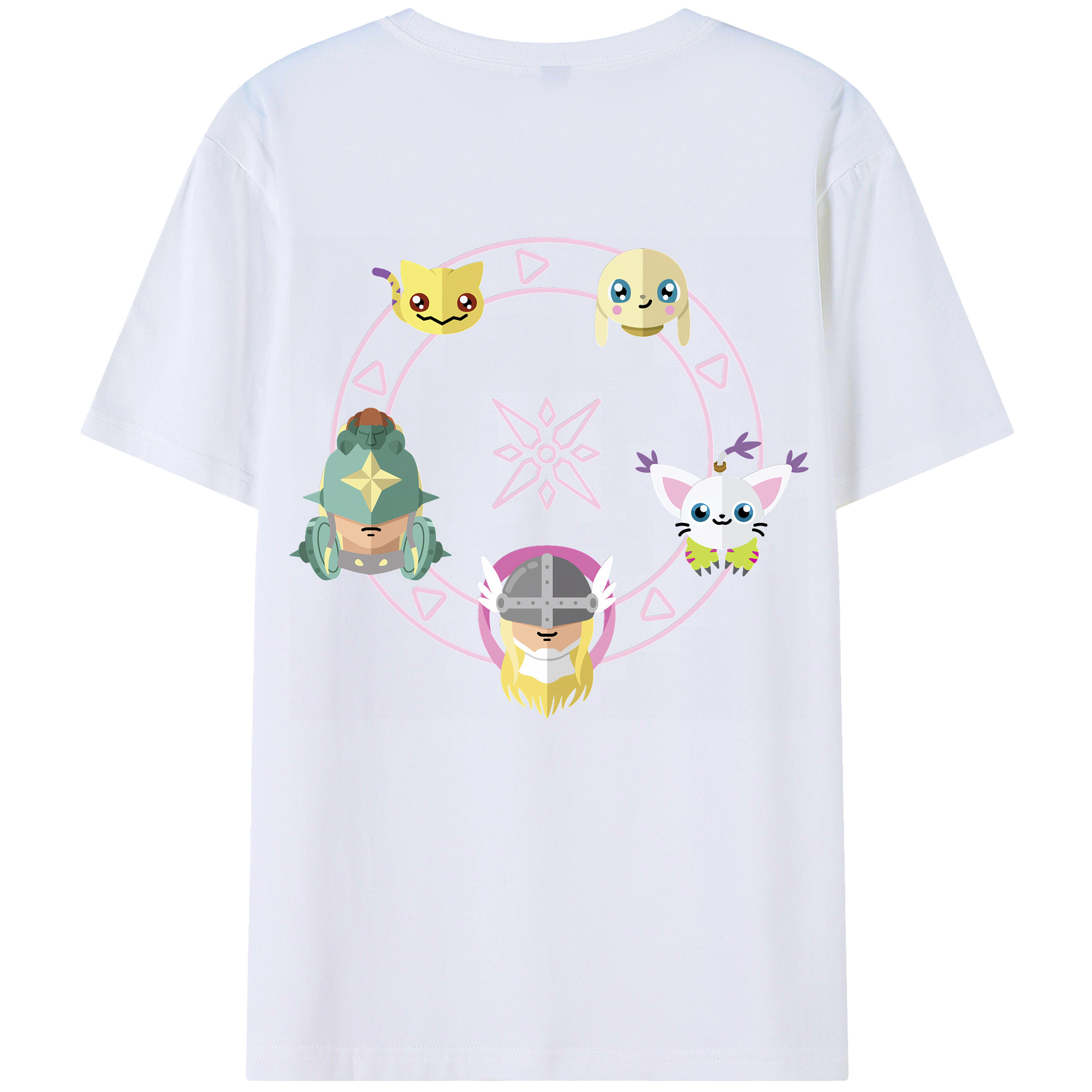 （画像用） Digimon デジタルモンスター/デジモン レディース半袖Tシャツ(バックプリント)