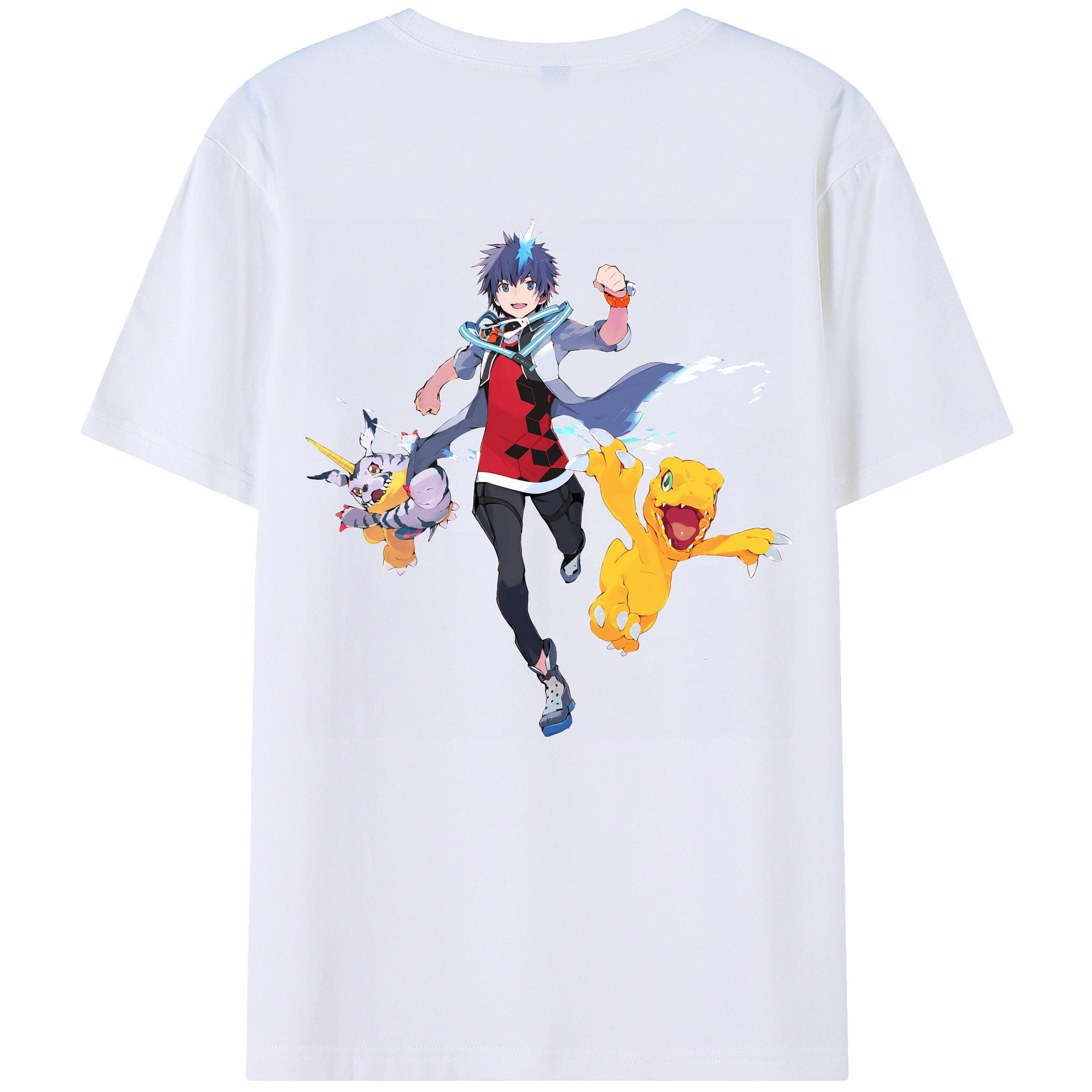 （画像用） Digimon デジタルモンスター/デジモン レディース半袖Tシャツ(バックプリント)