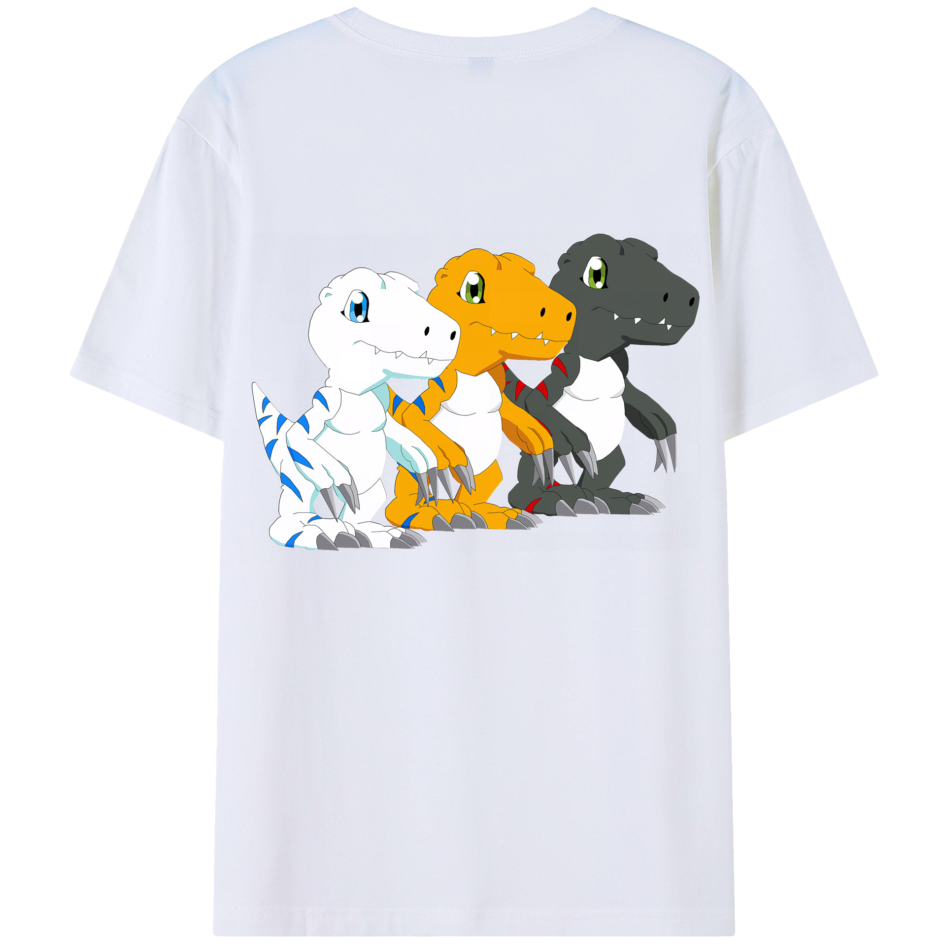 （画像用） Digimon デジタルモンスター/デジモン レディース半袖Tシャツ(バックプリント)