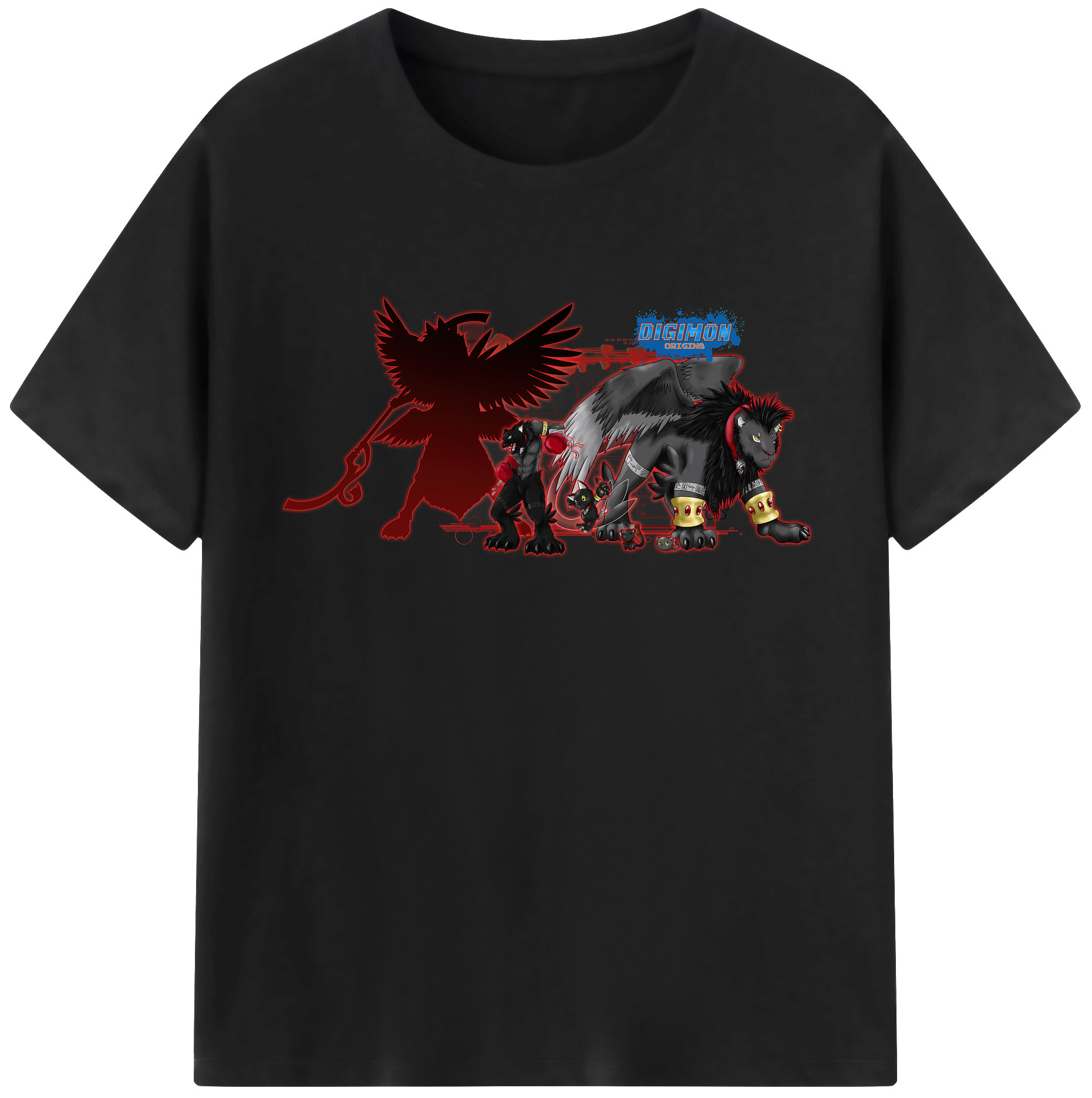 （画像用） Digimon デジタルモンスター/デジモン レディースカジュアルプリントTシャツ（綿100％）
