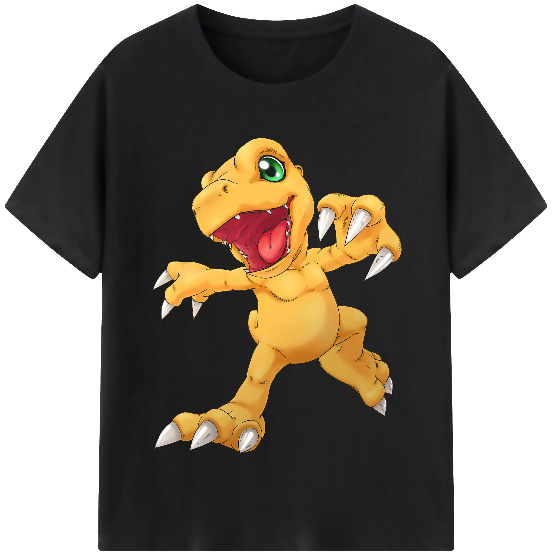 （画像用） Digimon デジタルモンスター/デジモン レディースカジュアルプリントTシャツ（綿100％）