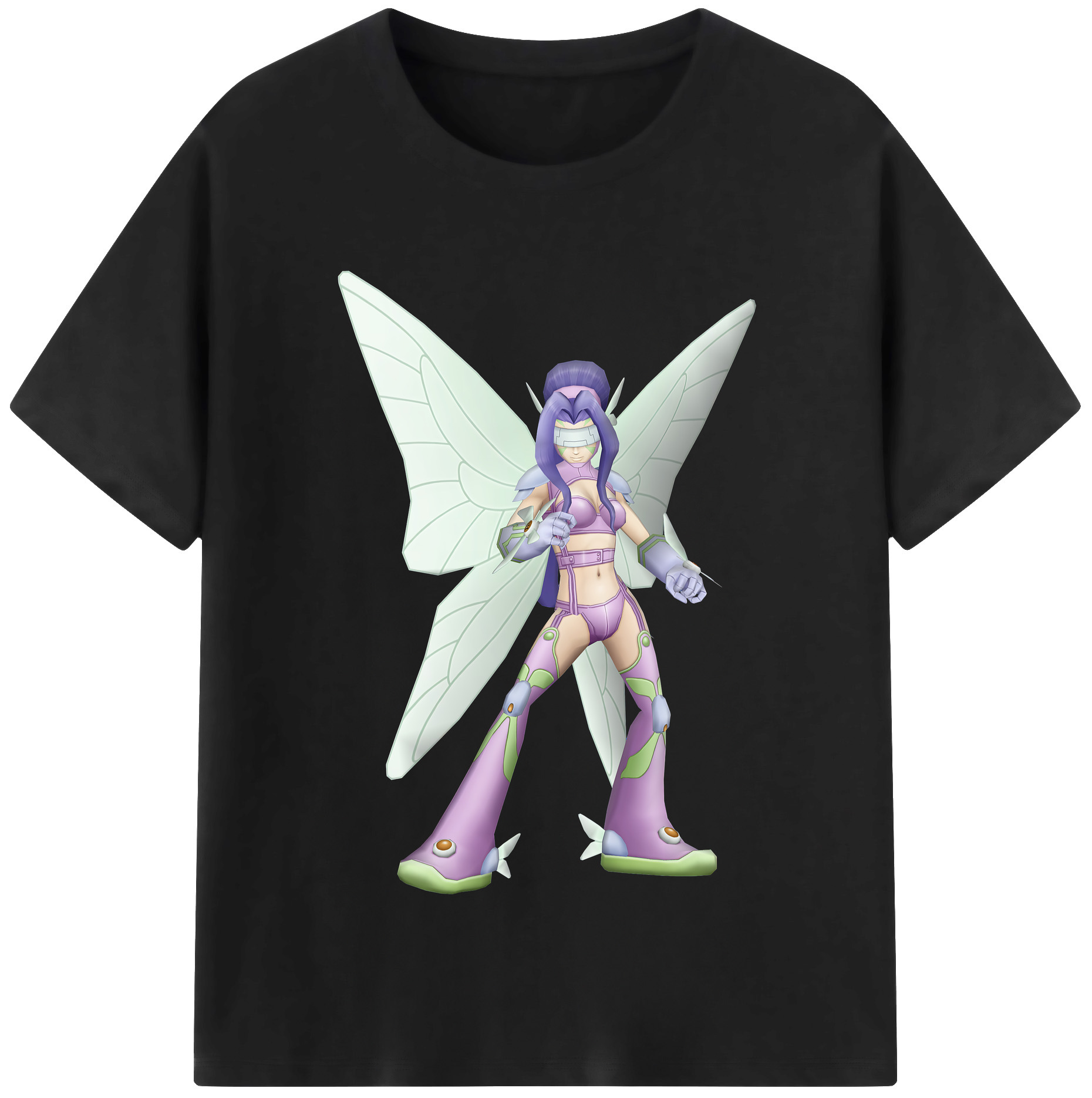 （画像用） Digimon デジタルモンスター/デジモン レディースカジュアルプリントTシャツ（綿100％）