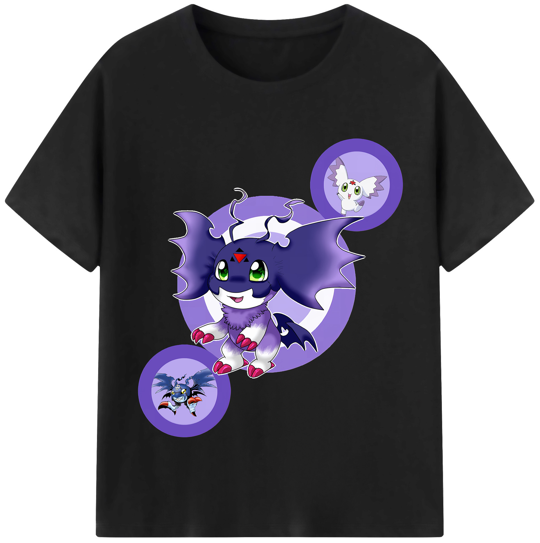（画像用） Digimon デジタルモンスター/デジモン レディースカジュアルプリントTシャツ（綿100％）