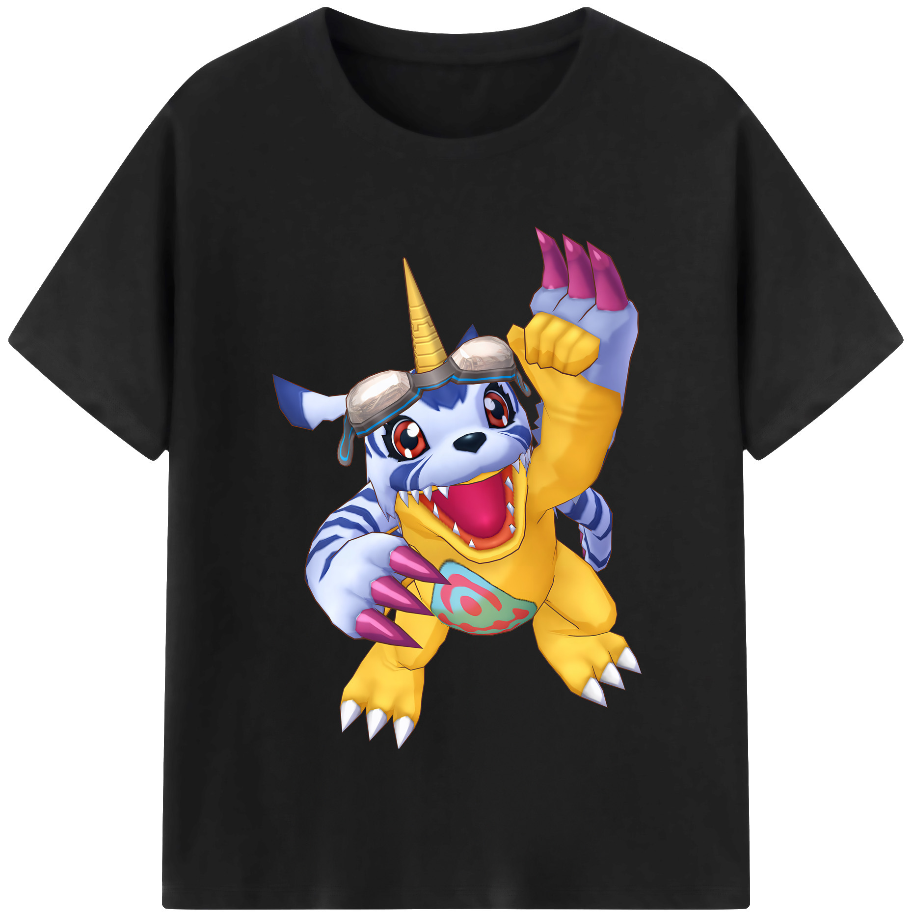 （画像用） Digimon デジタルモンスター/デジモン レディースカジュアルプリントTシャツ（綿100％）