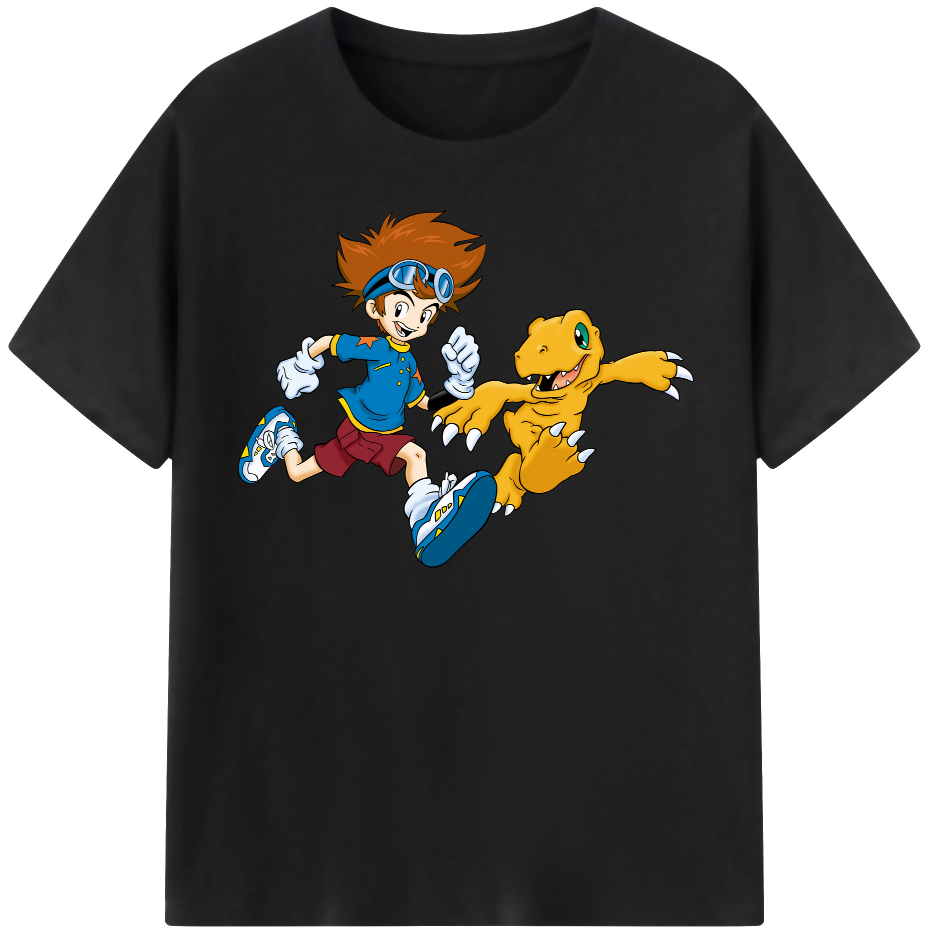 （画像用） Digimon デジタルモンスター/デジモン レディースカジュアルプリントTシャツ（綿100％）