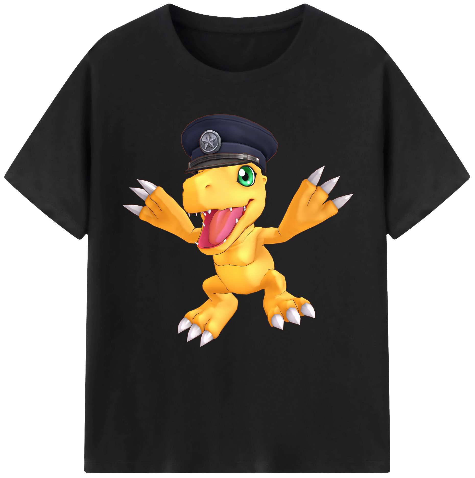 （画像用） Digimon デジタルモンスター/デジモン レディースカジュアルプリントTシャツ（綿100％）