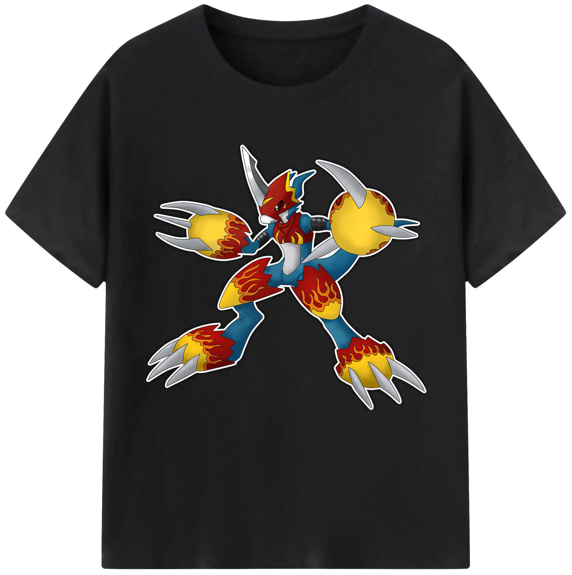 （画像用） Digimon デジタルモンスター/デジモン レディースカジュアルプリントTシャツ（綿100％）