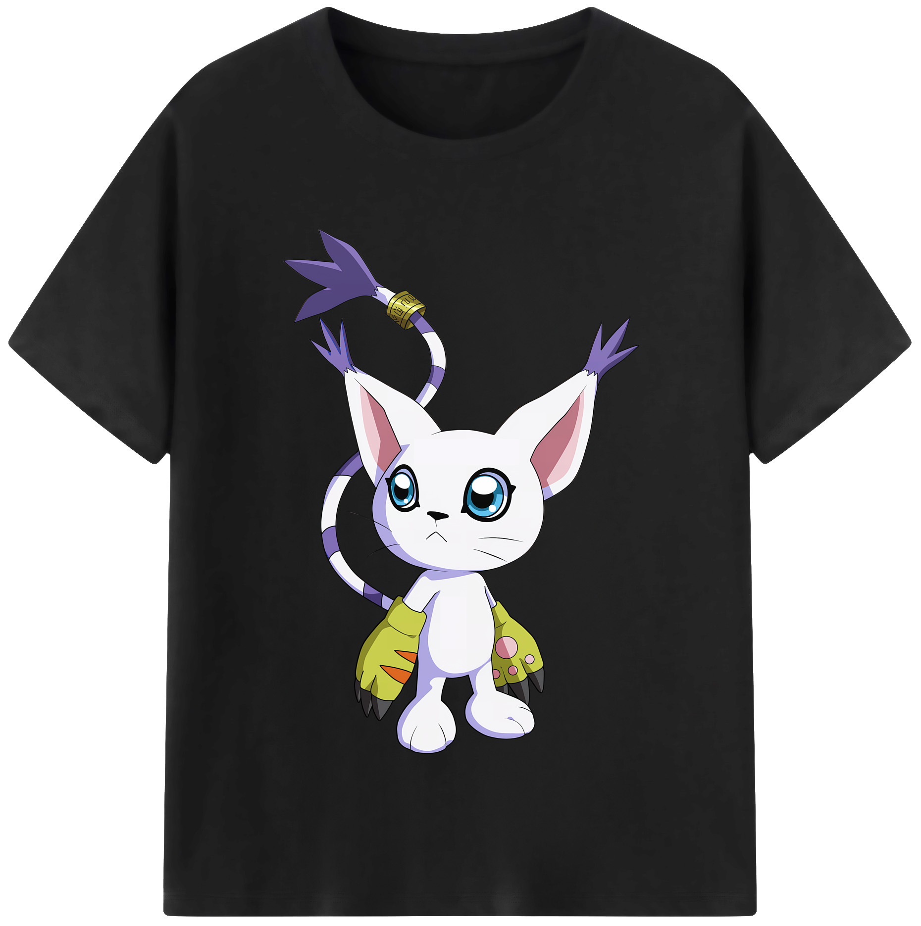 （画像用） Digimon デジタルモンスター/デジモン レディースカジュアルプリントTシャツ（綿100％）