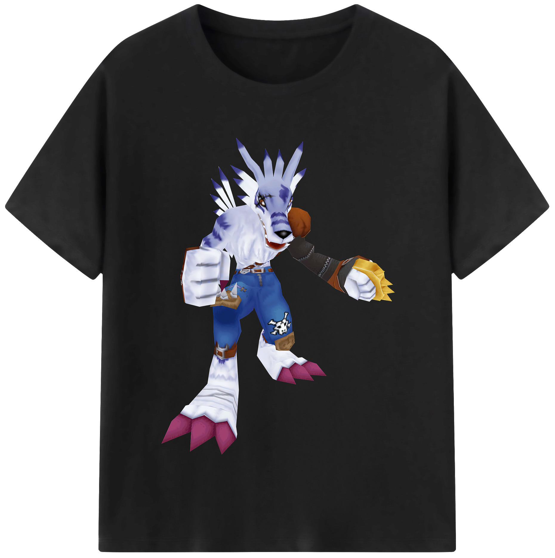 （画像用） Digimon デジタルモンスター/デジモン レディースカジュアルプリントTシャツ（綿100％）