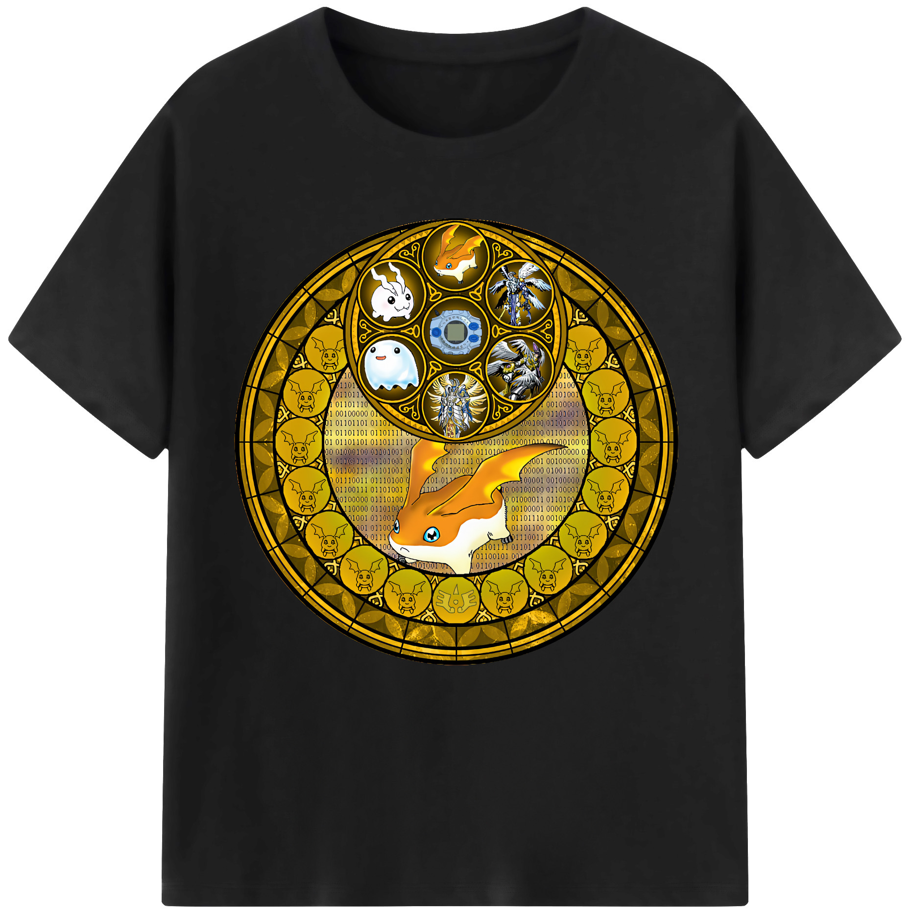 （画像用） Digimon デジタルモンスター/デジモン レディースカジュアルプリントTシャツ（綿100％）