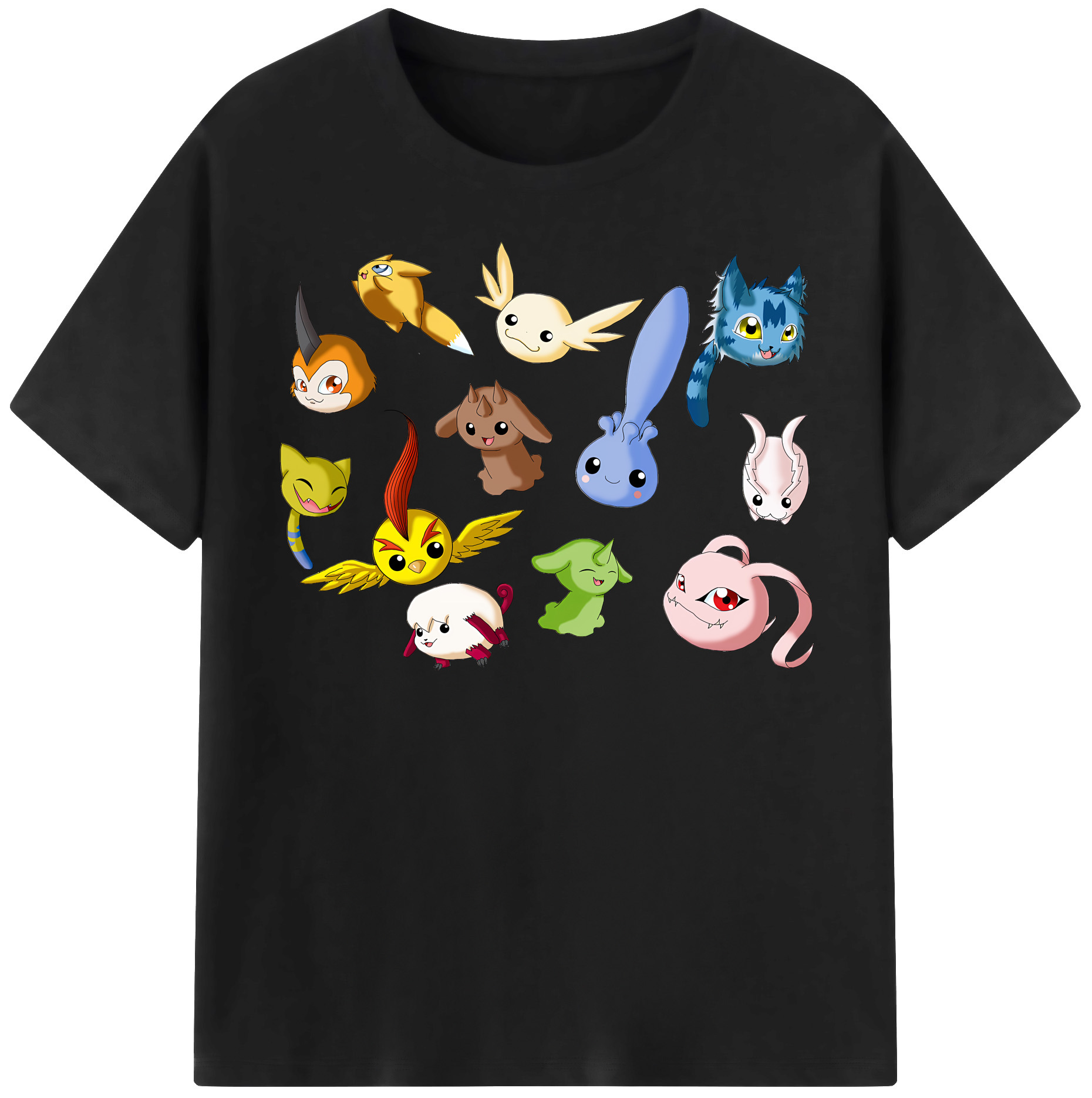 （画像用） Digimon デジタルモンスター/デジモン レディースカジュアルプリントTシャツ（綿100％）