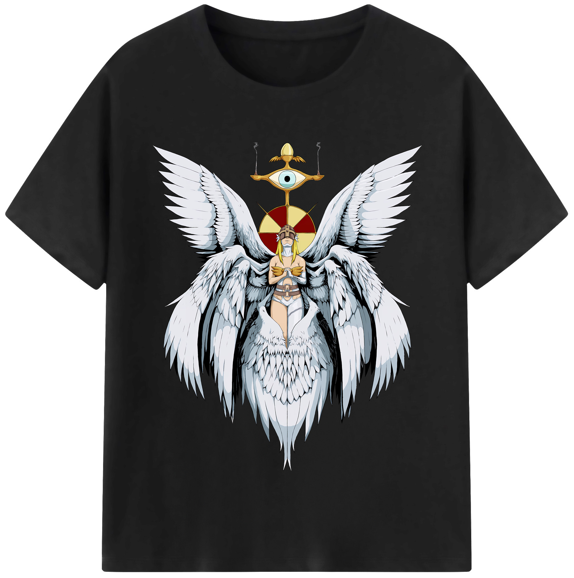 （画像用） Digimon デジタルモンスター/デジモン レディースカジュアルプリントTシャツ（綿100％）
