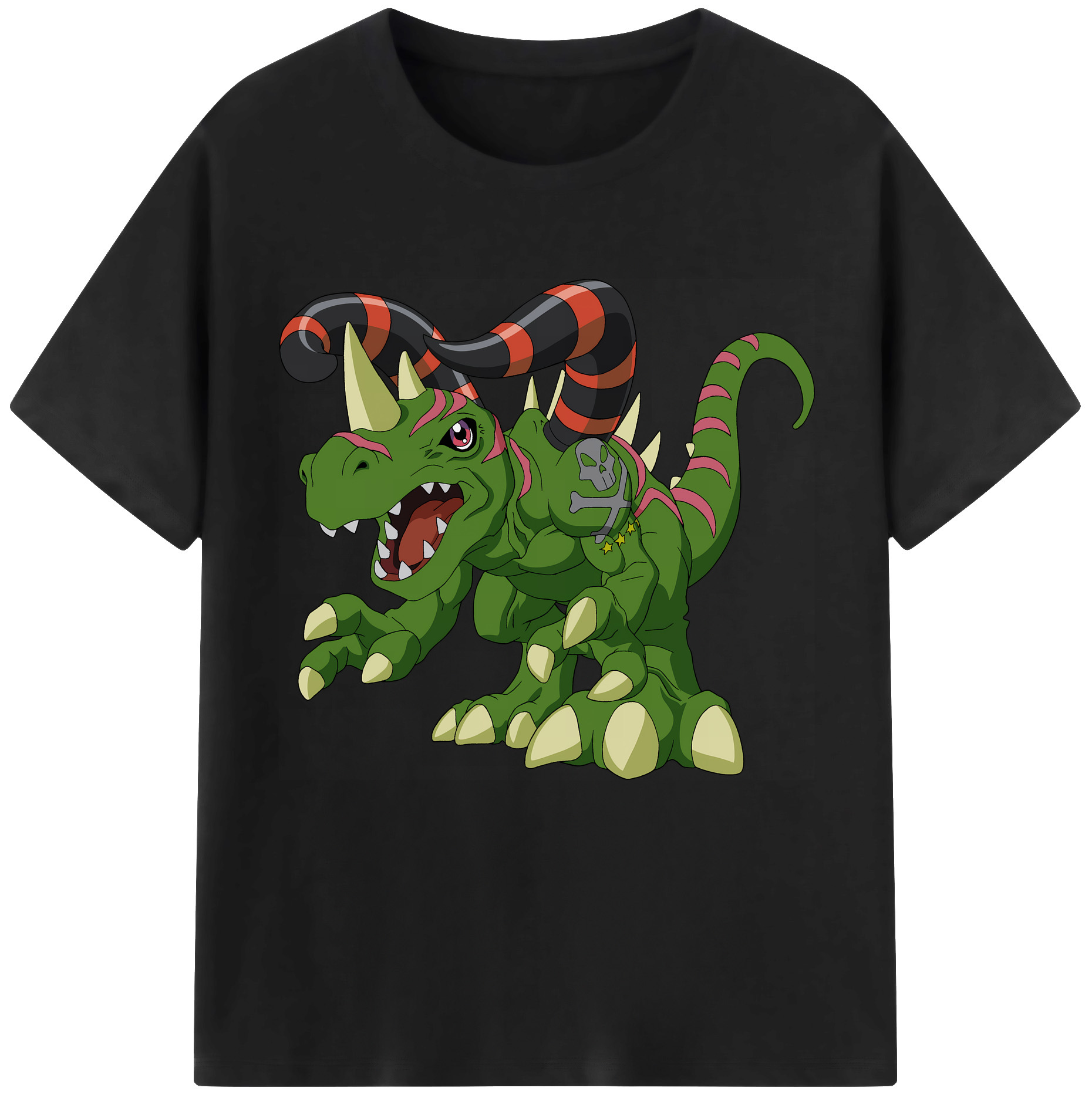 （画像用） Digimon デジタルモンスター/デジモン レディースカジュアルプリントTシャツ（綿100％）