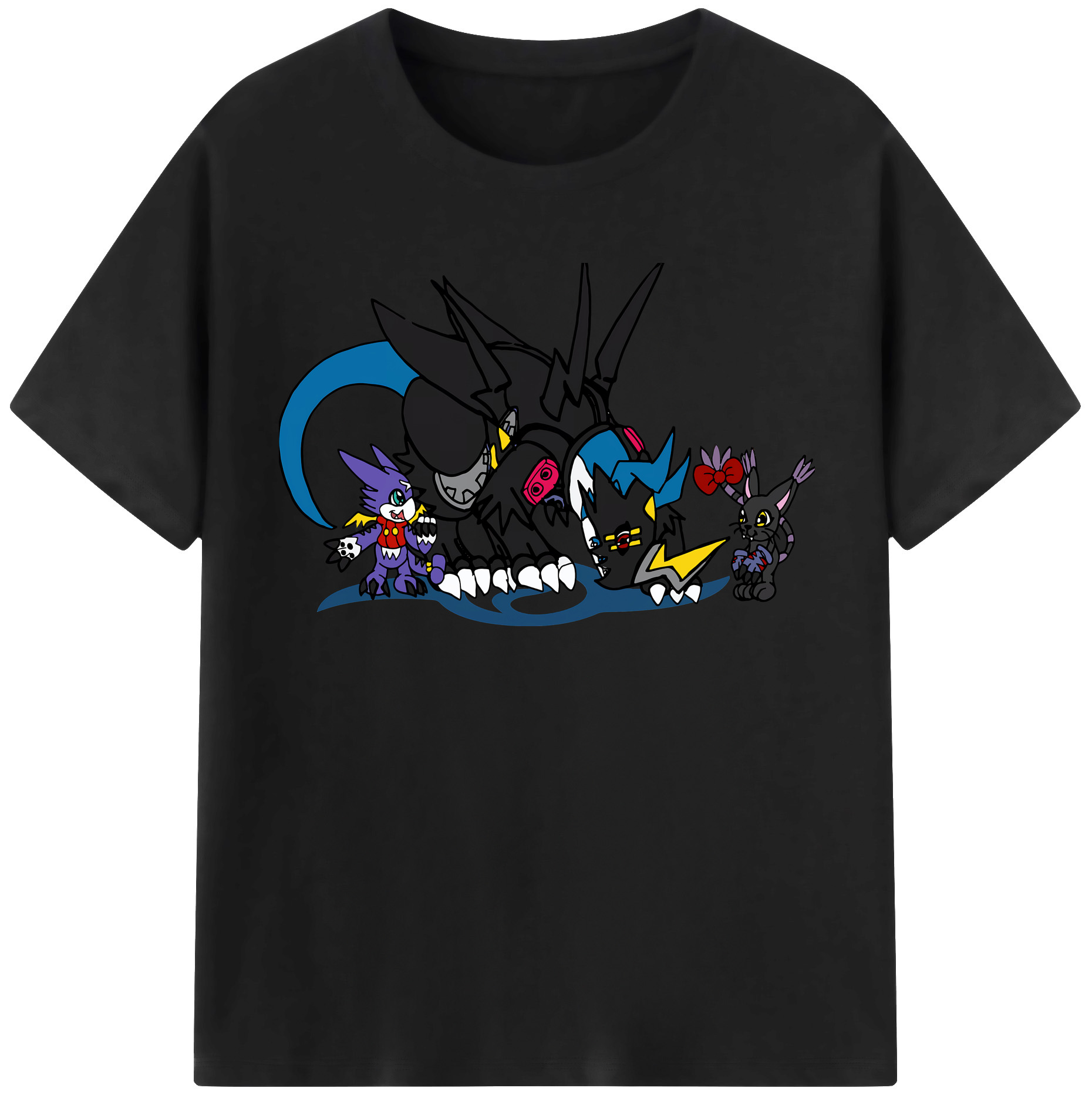 （画像用） Digimon デジタルモンスター/デジモン レディースカジュアルプリントTシャツ（綿100％）