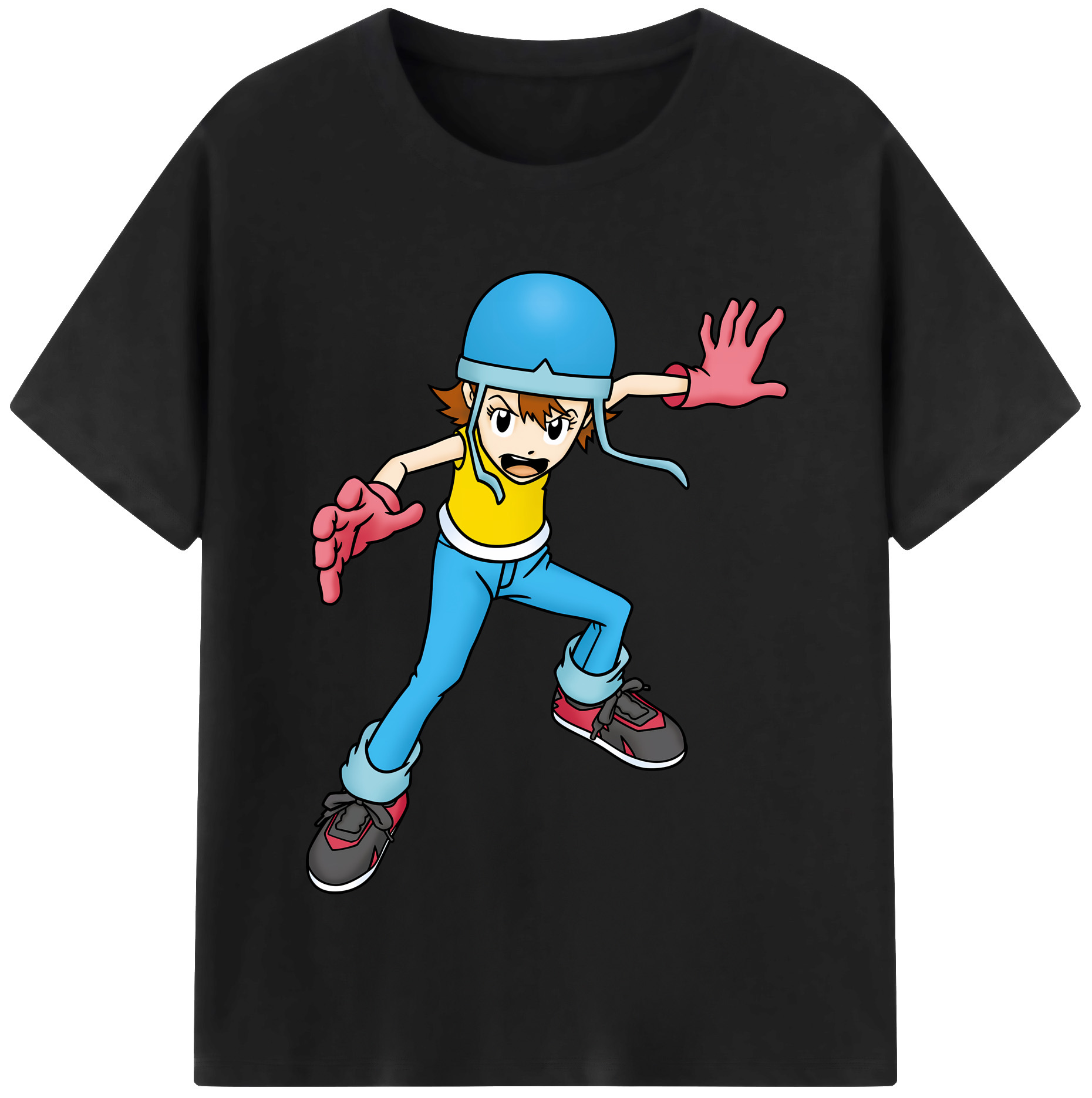 （画像用） Digimon デジタルモンスター/デジモン レディースカジュアルプリントTシャツ（綿100％）