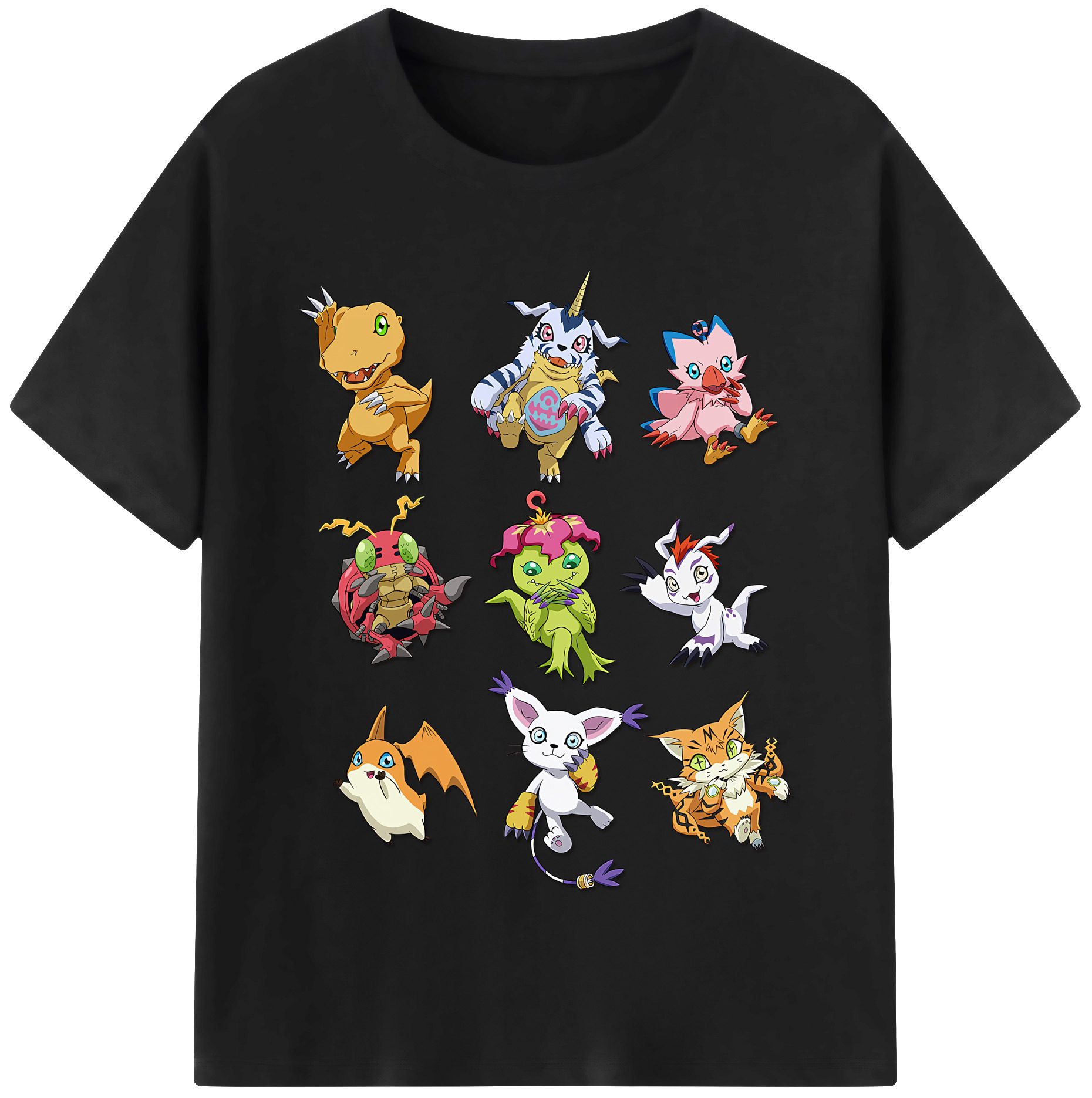 （画像用） Digimon デジタルモンスター/デジモン レディースカジュアルプリントTシャツ（綿100％）