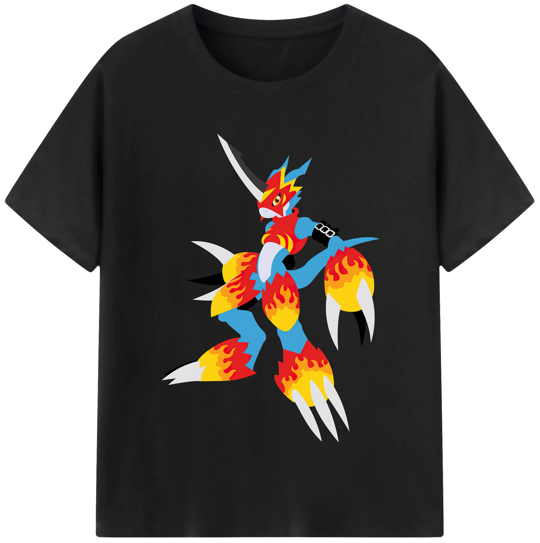 （画像用） Digimon デジタルモンスター/デジモン レディースカジュアルプリントTシャツ（綿100％）