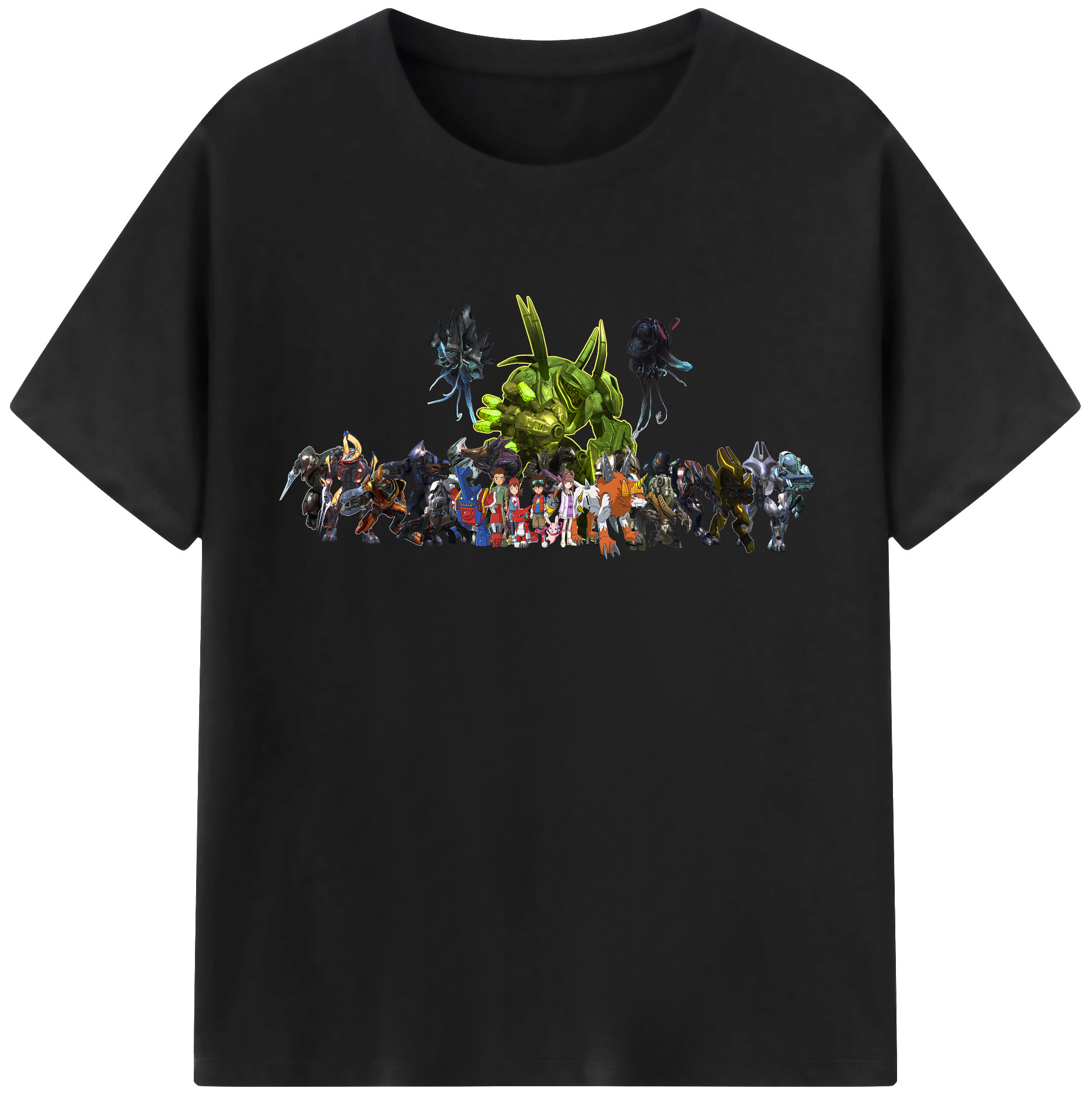 （画像用） Digimon デジタルモンスター/デジモン レディースカジュアルプリントTシャツ（綿100％）