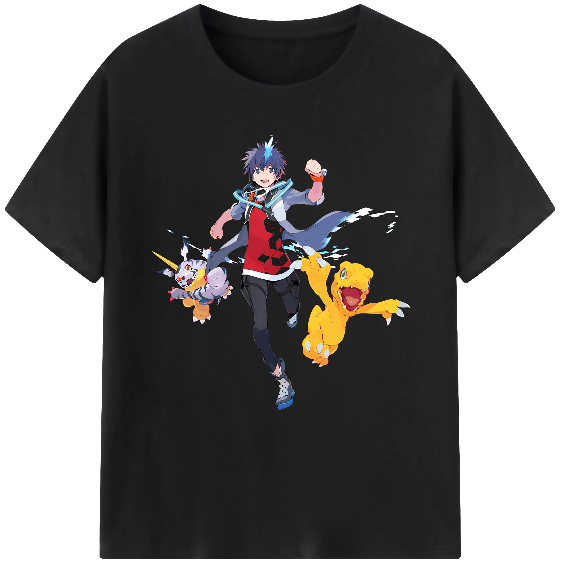 （画像用） Digimon デジタルモンスター/デジモン レディースカジュアルプリントTシャツ（綿100％）