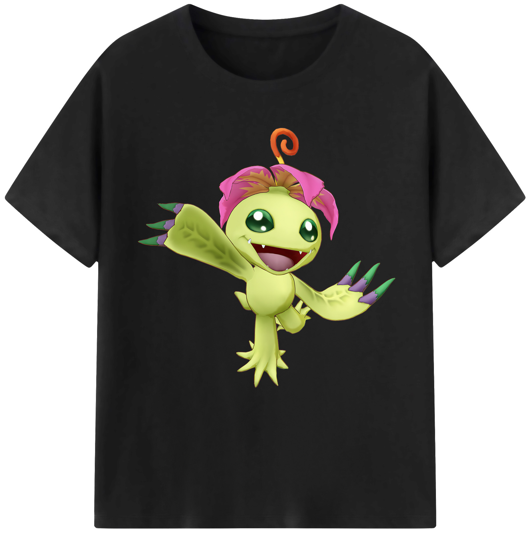 （画像用） Digimon デジタルモンスター/デジモン レディースカジュアルプリントTシャツ（綿100％）