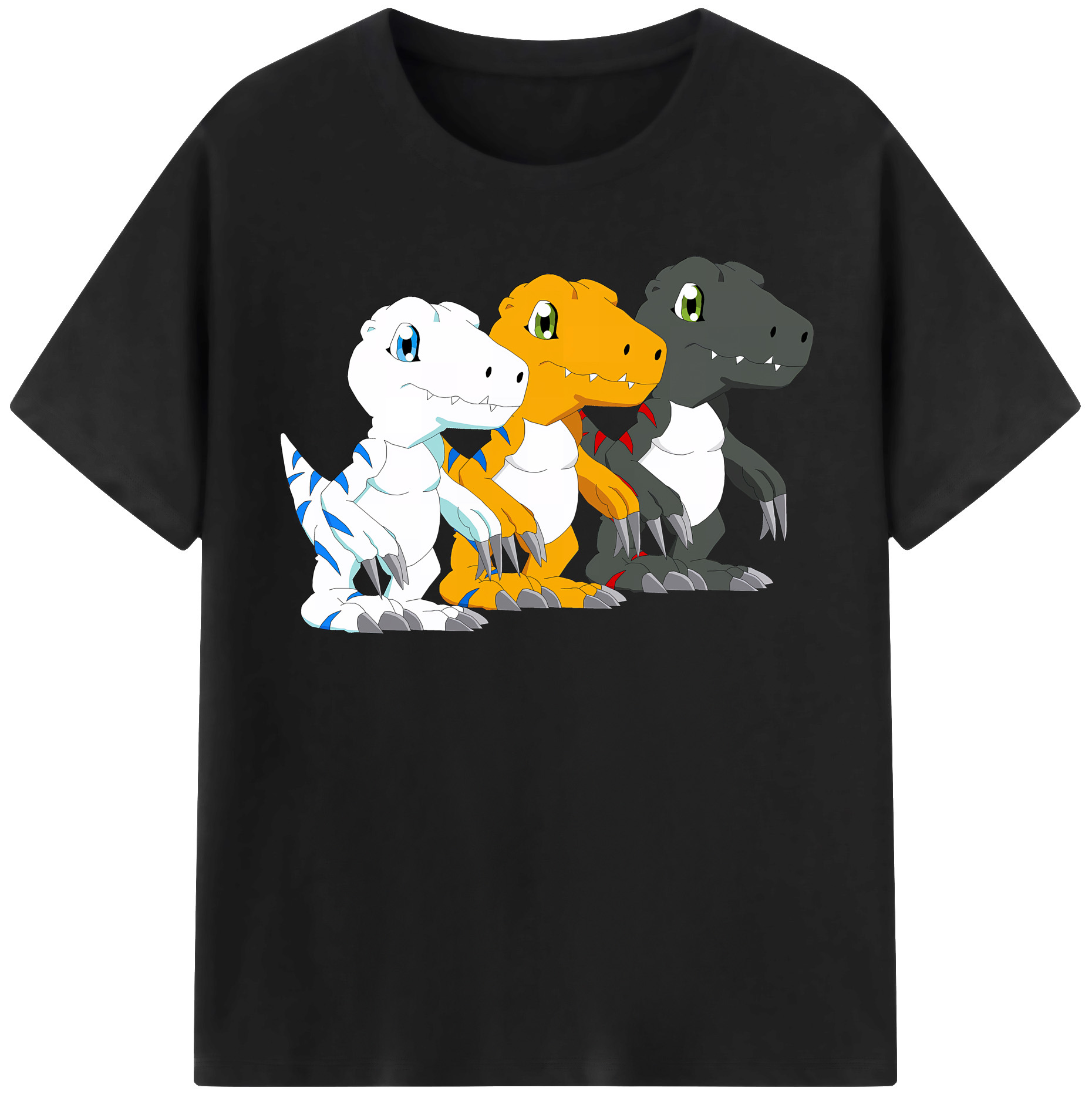 （画像用） Digimon デジタルモンスター/デジモン レディースカジュアルプリントTシャツ（綿100％）