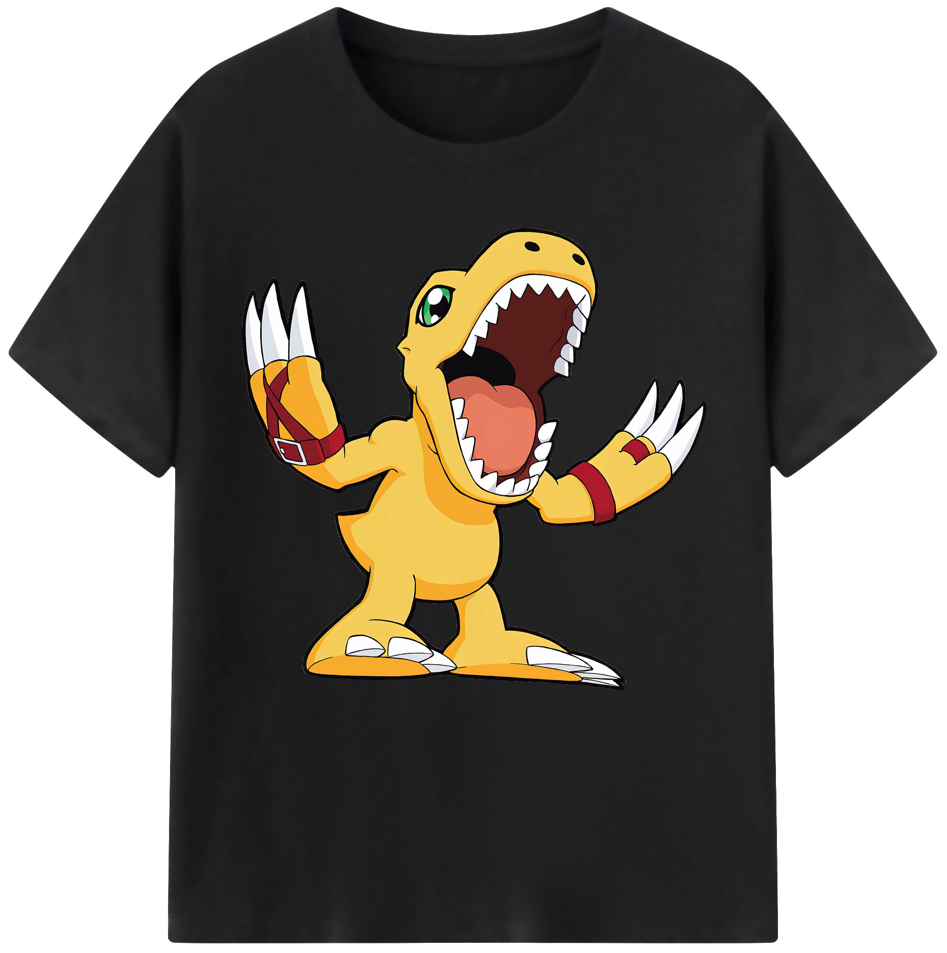 （画像用） Digimon デジタルモンスター/デジモン レディースカジュアルプリントTシャツ（綿100％）