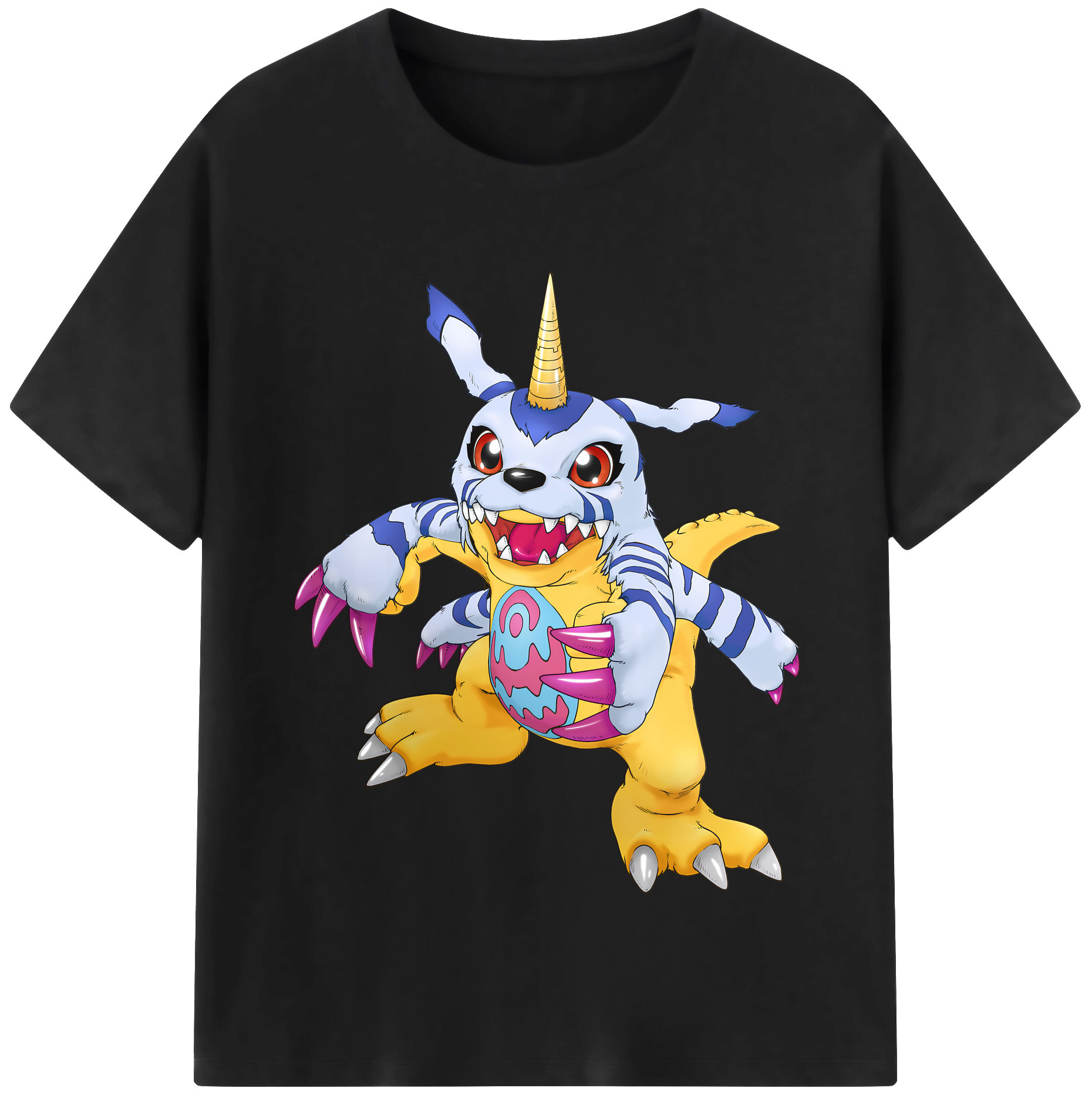 （画像用） Digimon デジタルモンスター/デジモン レディースカジュアルプリントTシャツ（綿100％）