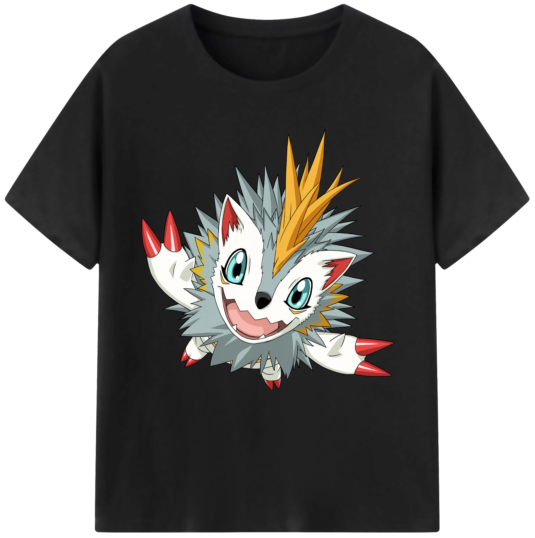（画像用） Digimon デジタルモンスター/デジモン レディースカジュアルプリントTシャツ（綿100％）