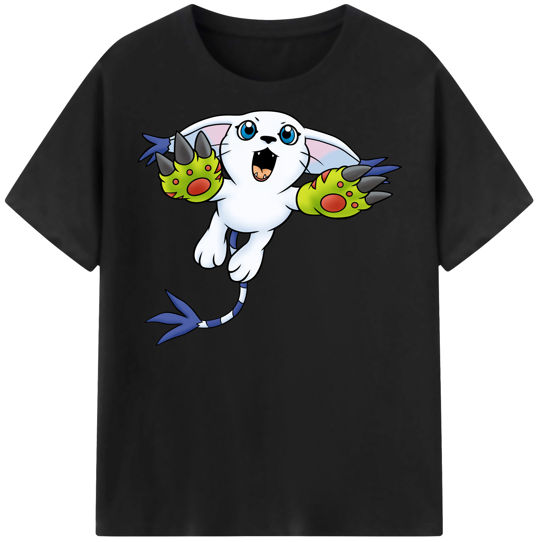 （画像用） Digimon デジタルモンスター/デジモン レディースカジュアルプリントTシャツ（綿100％）