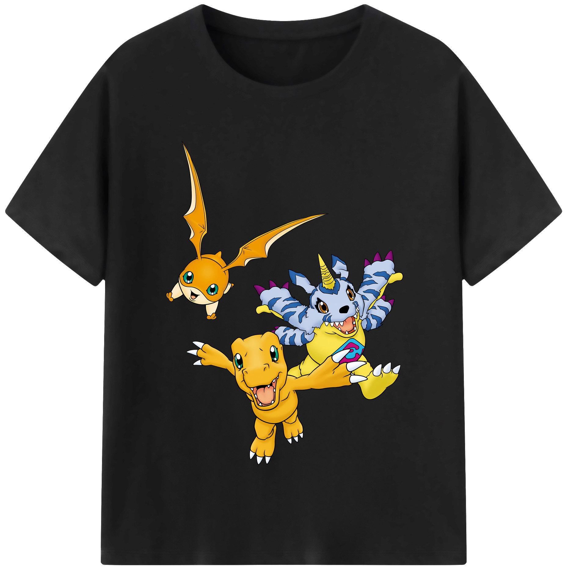 （画像用） Digimon デジタルモンスター/デジモン レディースカジュアルプリントTシャツ（綿100％）