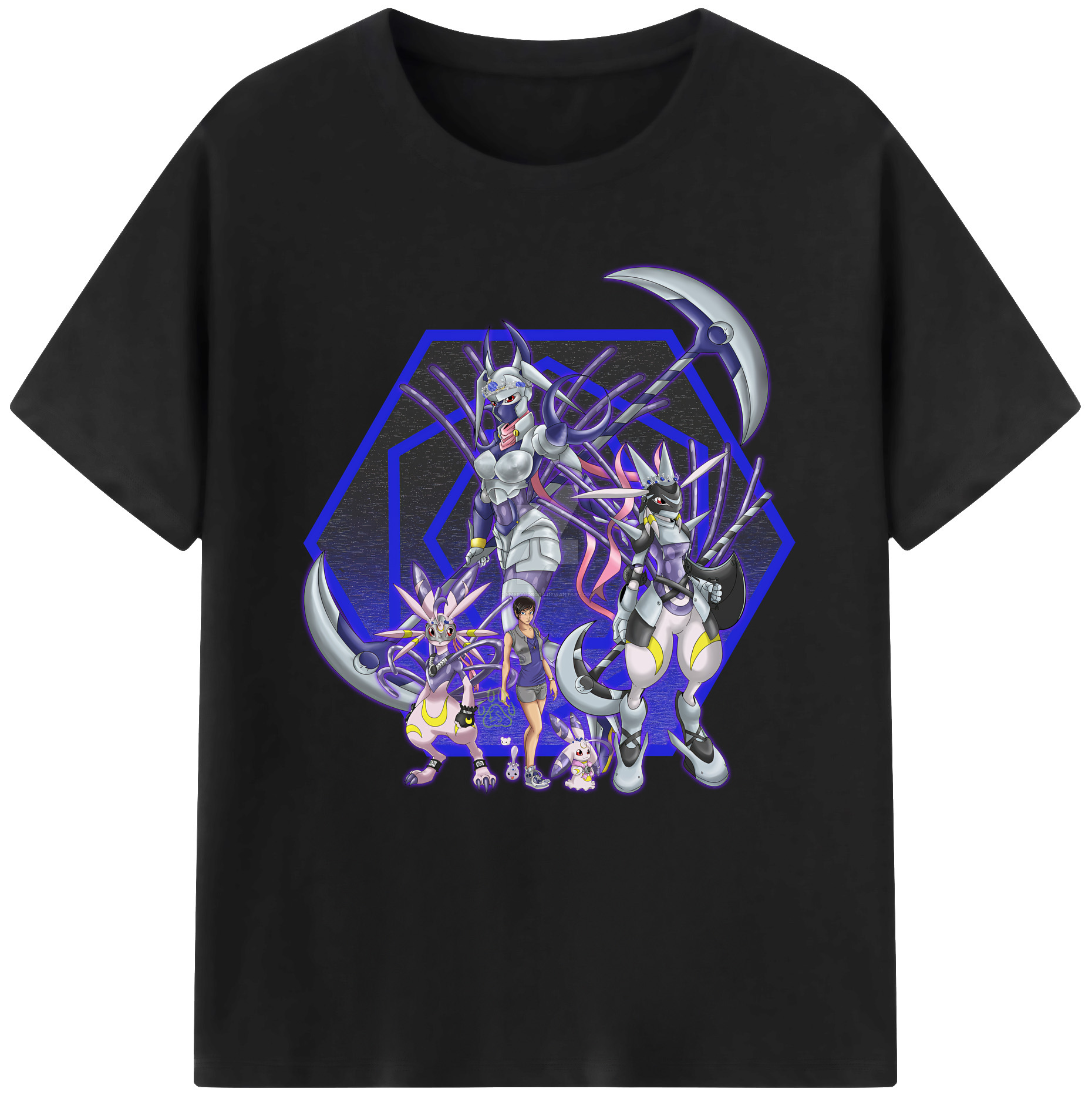 （画像用） Digimon デジタルモンスター/デジモン レディースカジュアルプリントTシャツ（綿100％）
