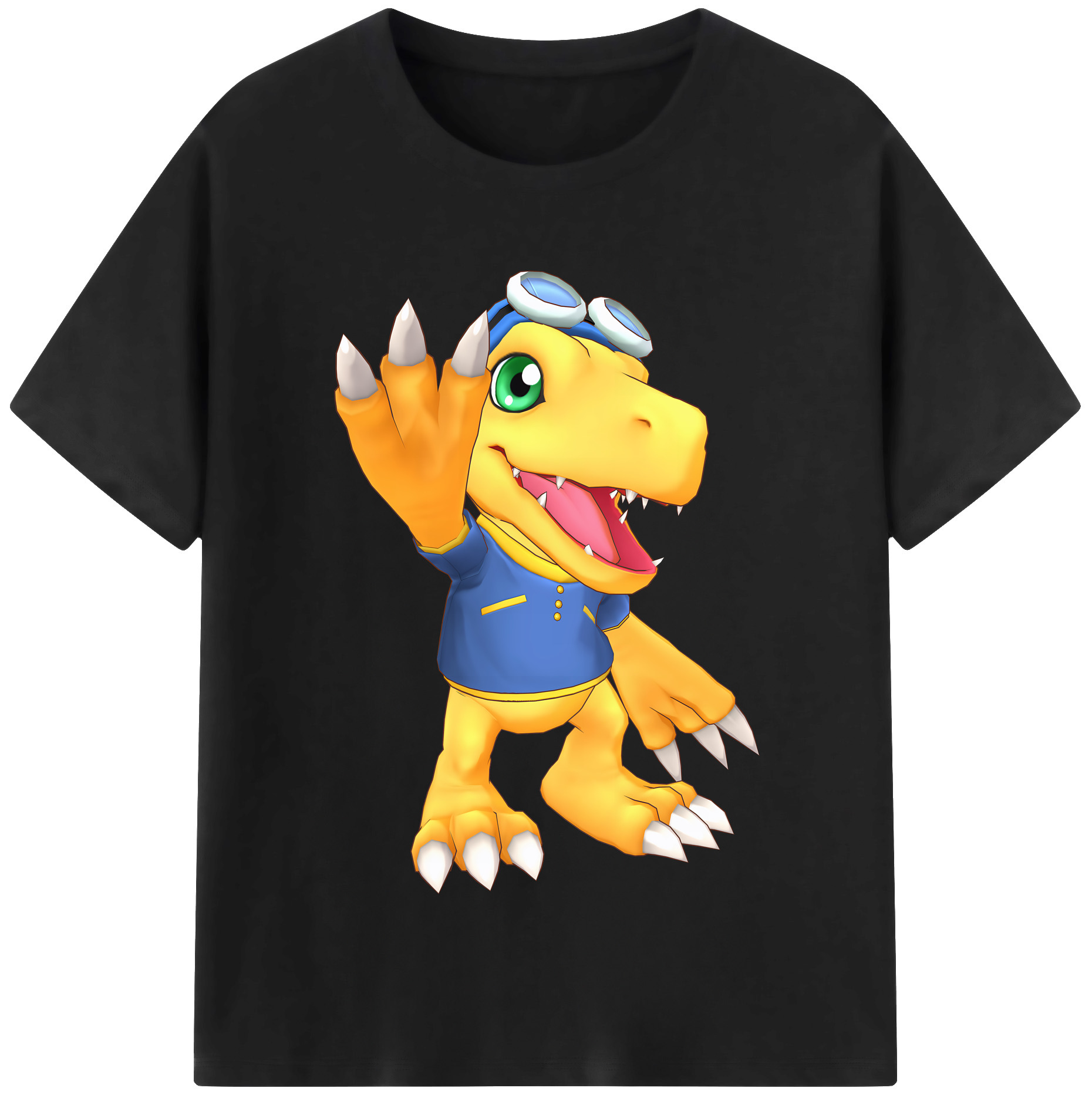 （画像用） Digimon デジタルモンスター/デジモン レディースカジュアルプリントTシャツ（綿100％）