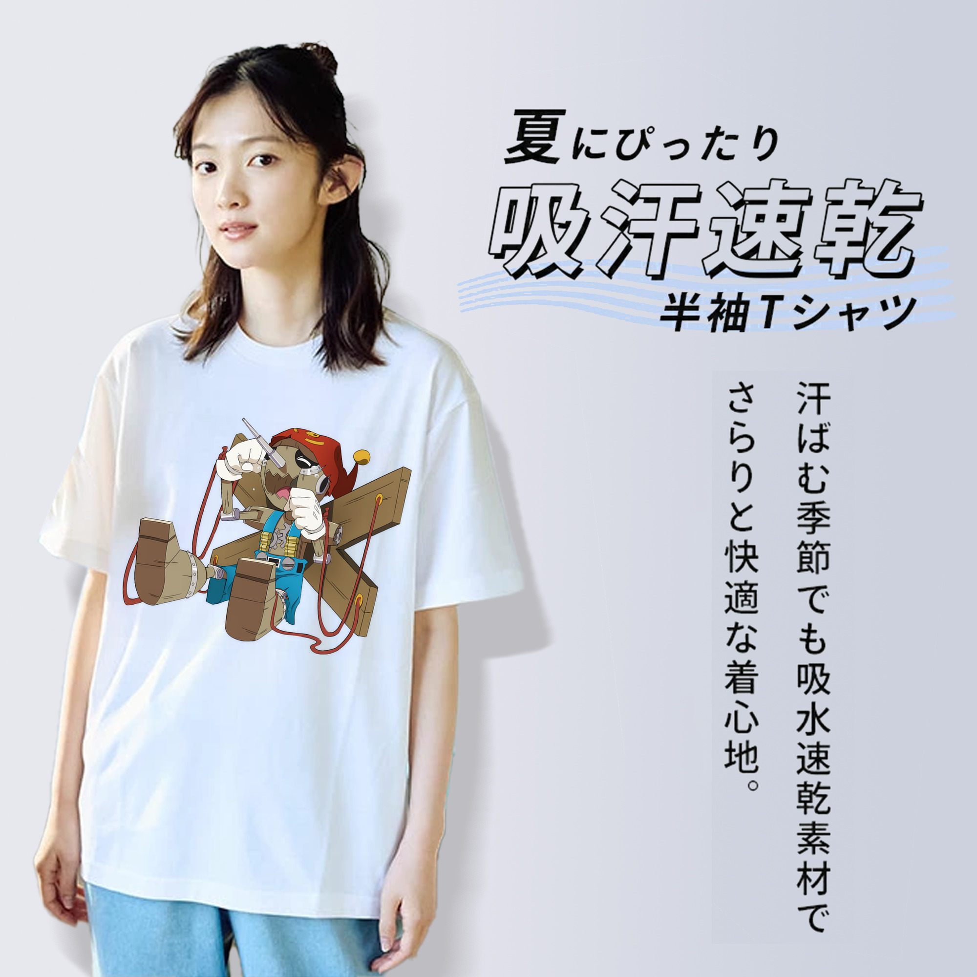 Digimon デジタルモンスター/デジモン レディースカジュアルプリントTシャツ（綿100％）