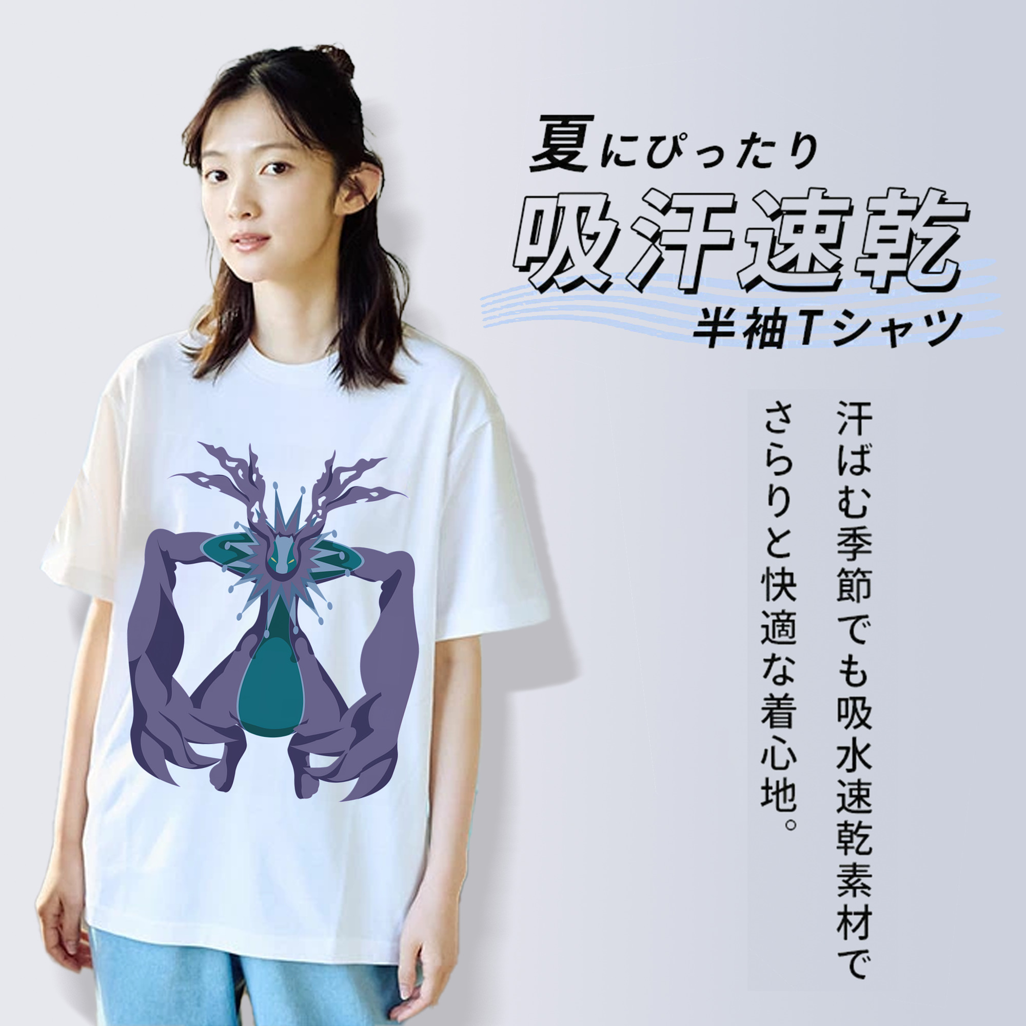 Digimon デジタルモンスター/デジモン レディースカジュアルプリントTシャツ（綿100％）