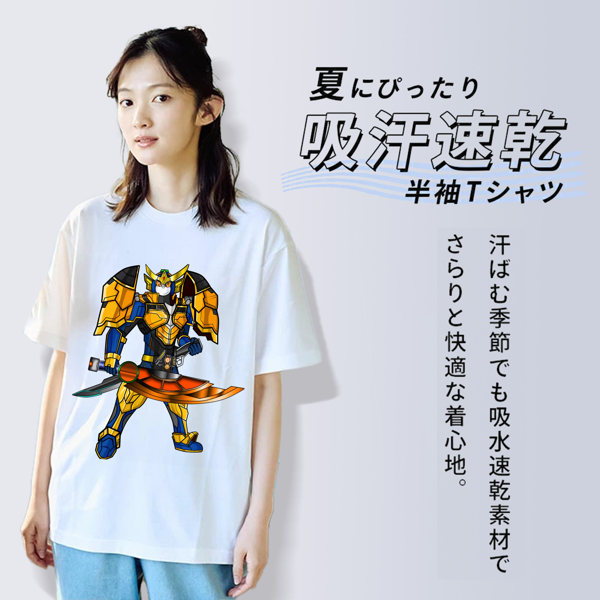 Digimon デジタルモンスター/デジモン レディースカジュアルプリントTシャツ（綿100％）