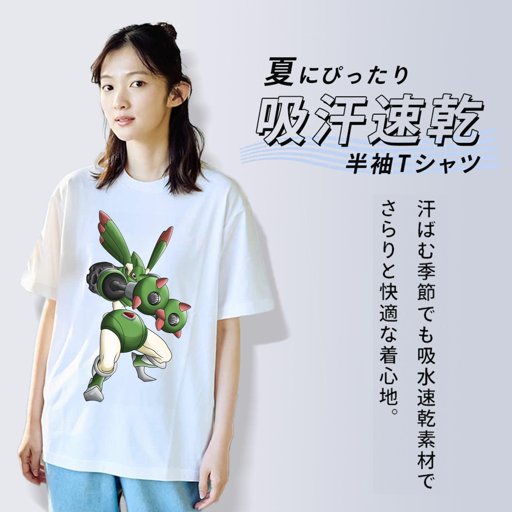 Digimon デジタルモンスター/デジモン レディースカジュアルプリントTシャツ（綿100％）