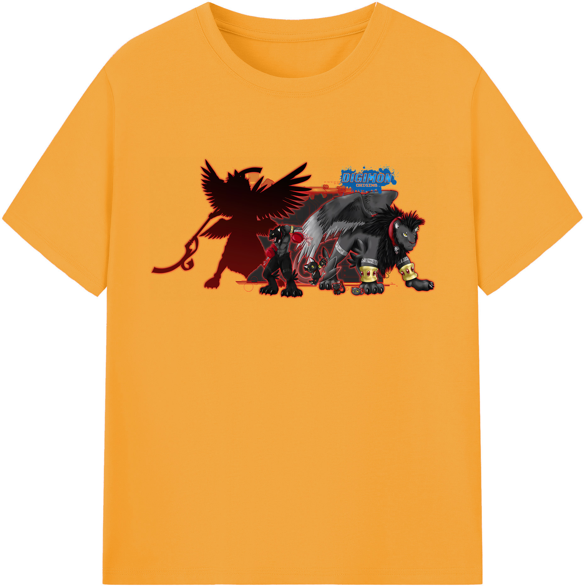（画像用） Digimon デジタルモンスター/デジモン レディースカジュアルプリントTシャツ（綿100％）