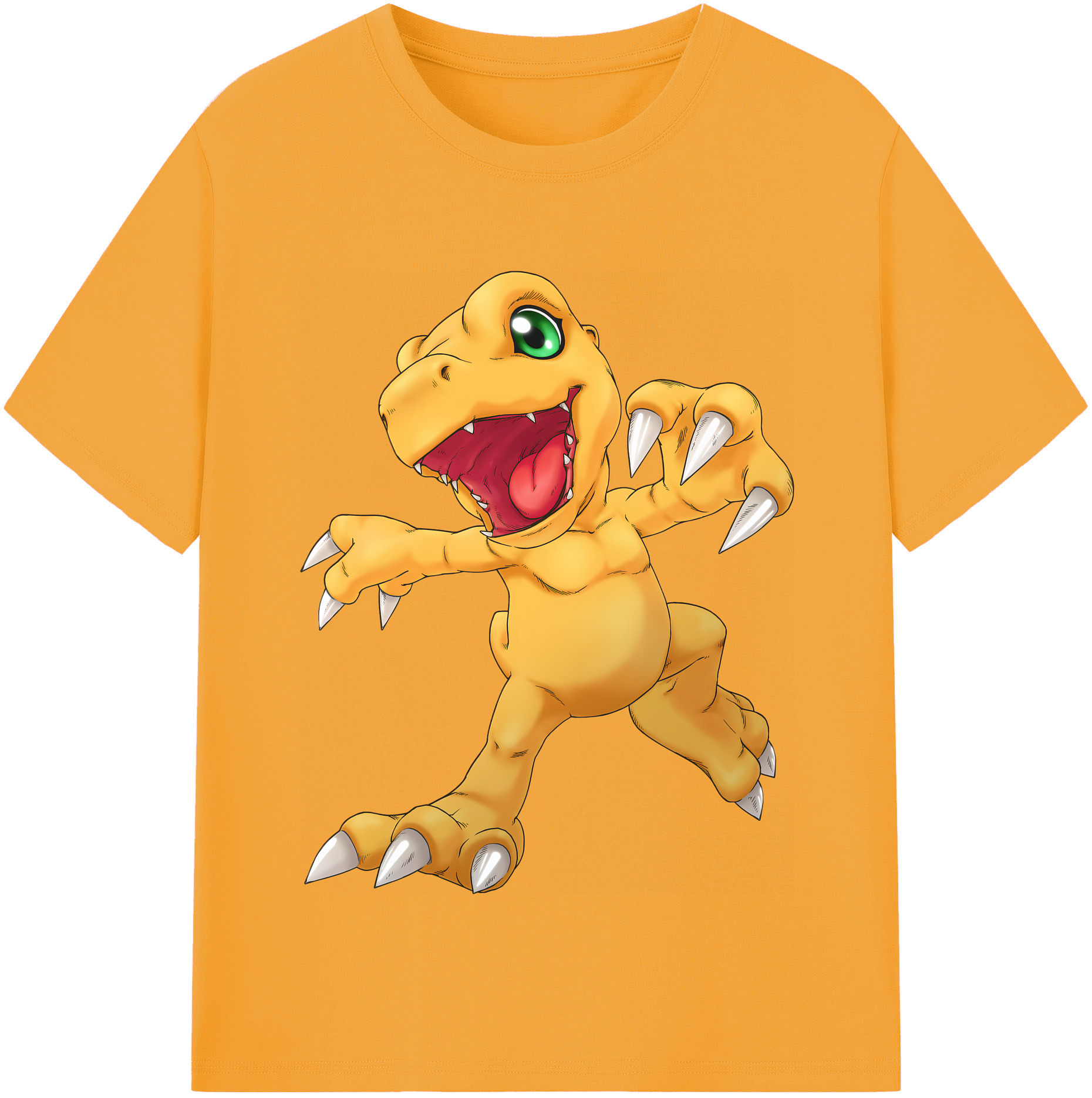 （画像用） Digimon デジタルモンスター/デジモン レディースカジュアルプリントTシャツ（綿100％）