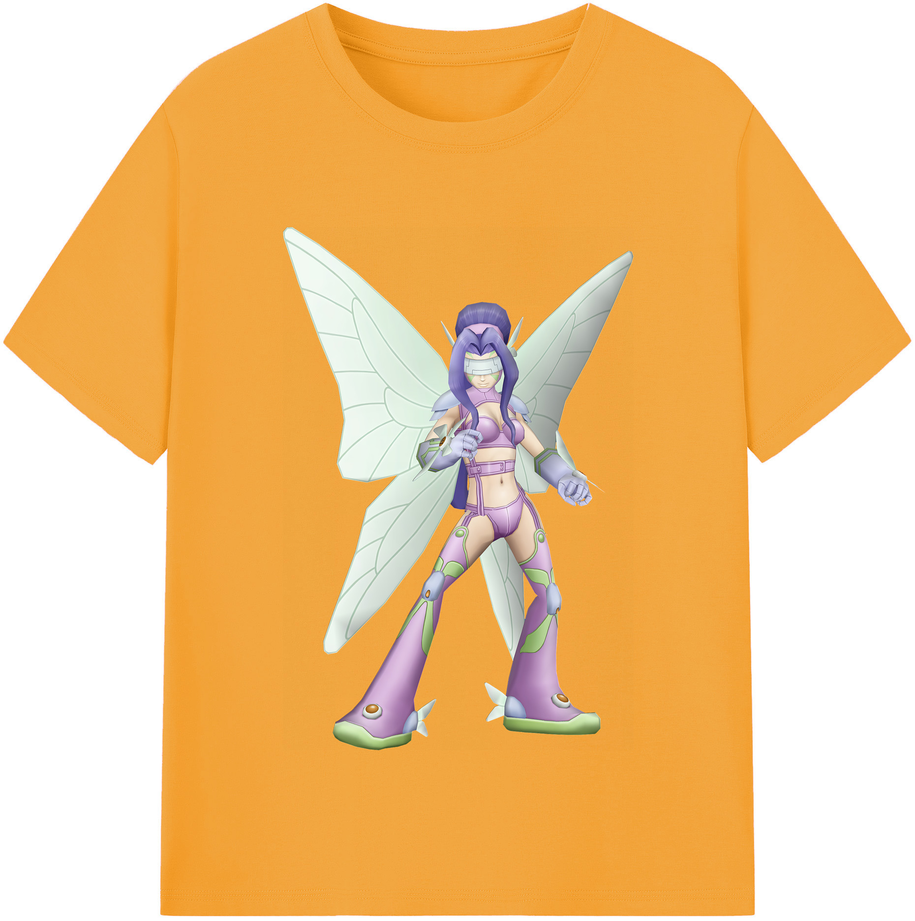 （画像用） Digimon デジタルモンスター/デジモン レディースカジュアルプリントTシャツ（綿100％）