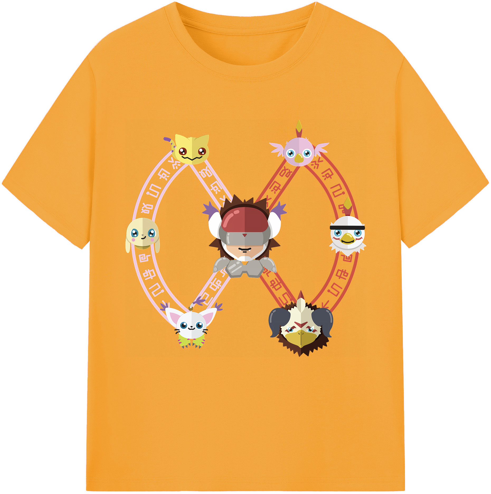 （画像用） Digimon デジタルモンスター/デジモン レディースカジュアルプリントTシャツ（綿100％）