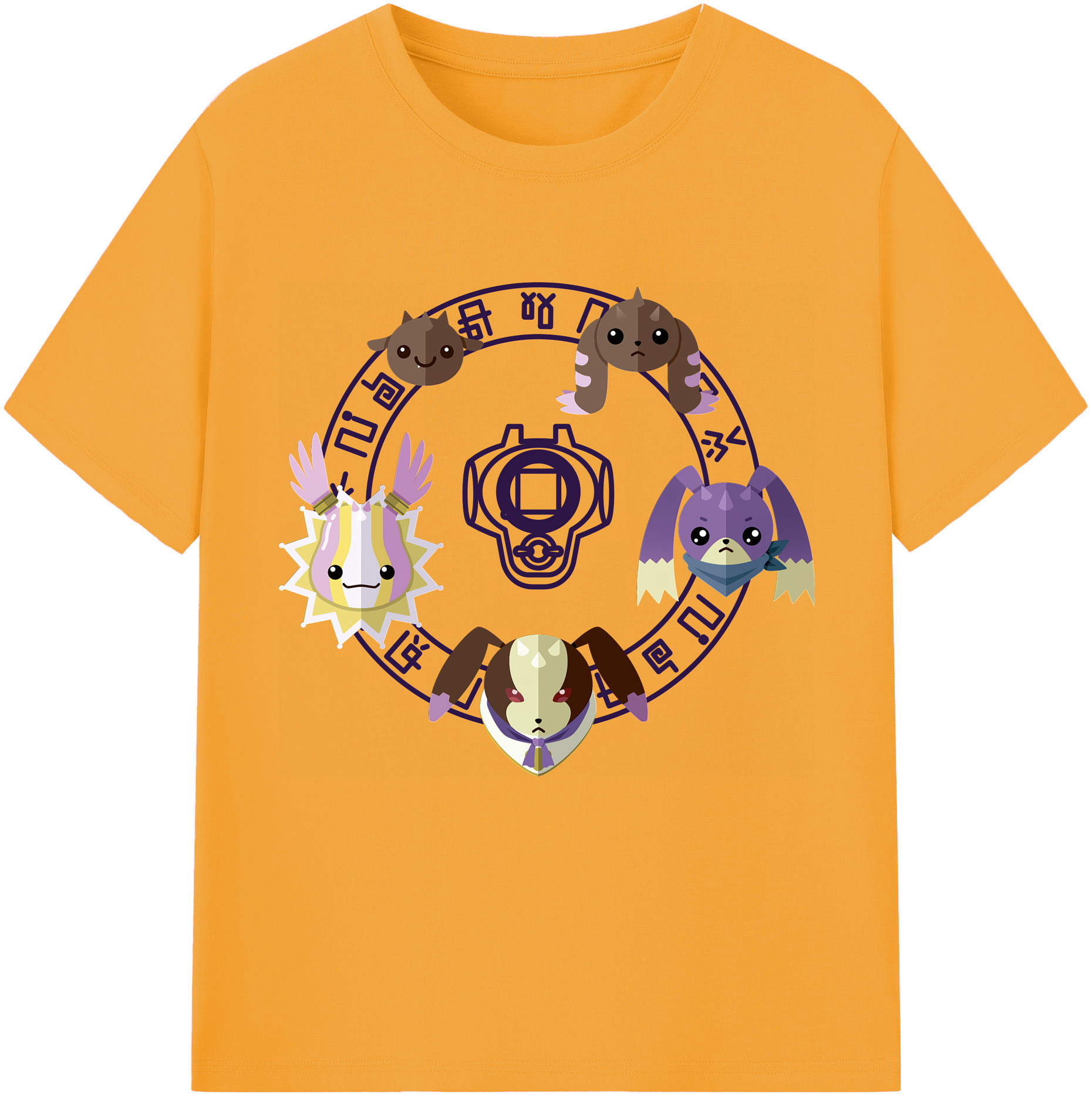 （画像用） Digimon デジタルモンスター/デジモン レディースカジュアルプリントTシャツ（綿100％）