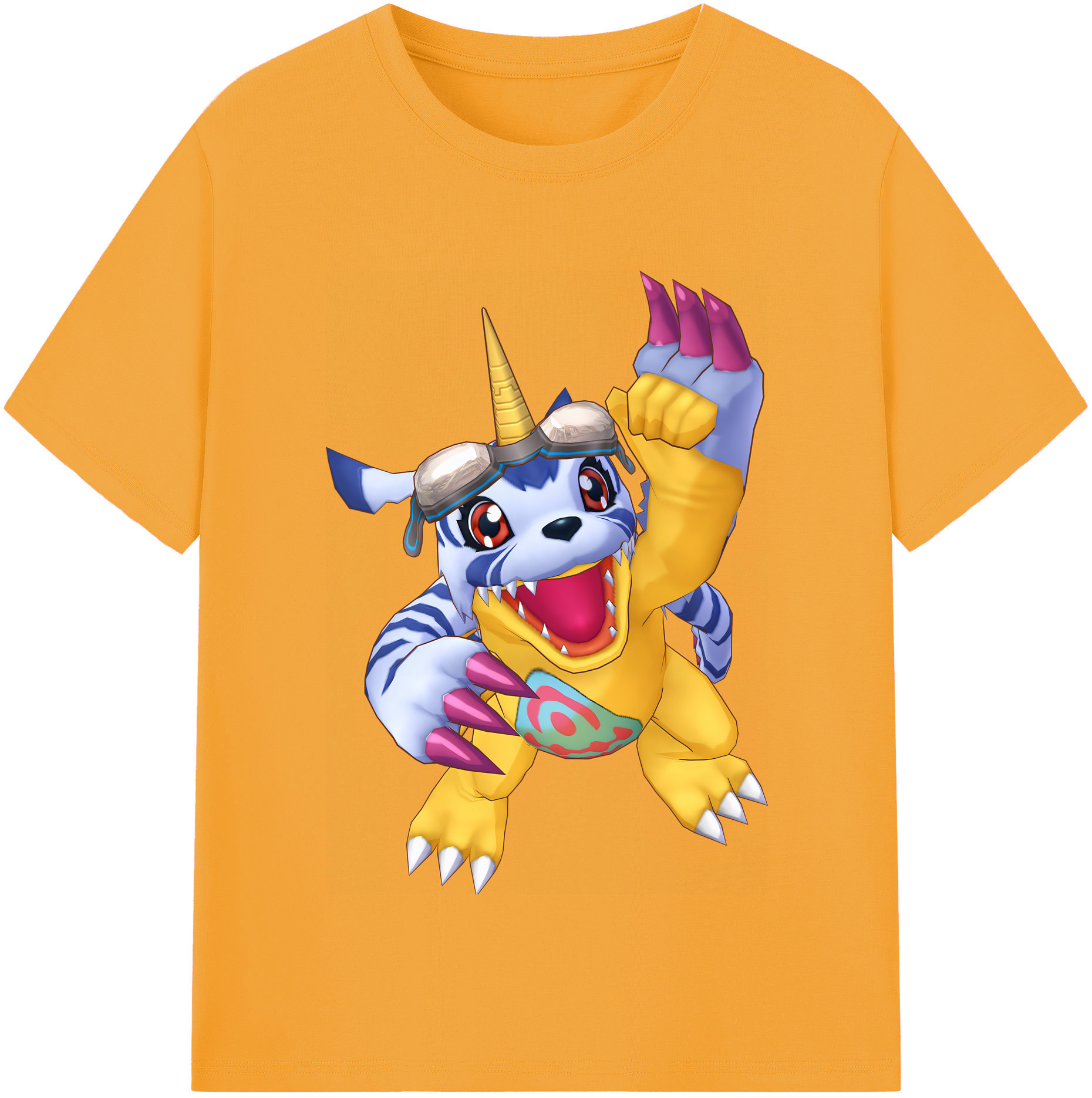 （画像用） Digimon デジタルモンスター/デジモン レディースカジュアルプリントTシャツ（綿100％）