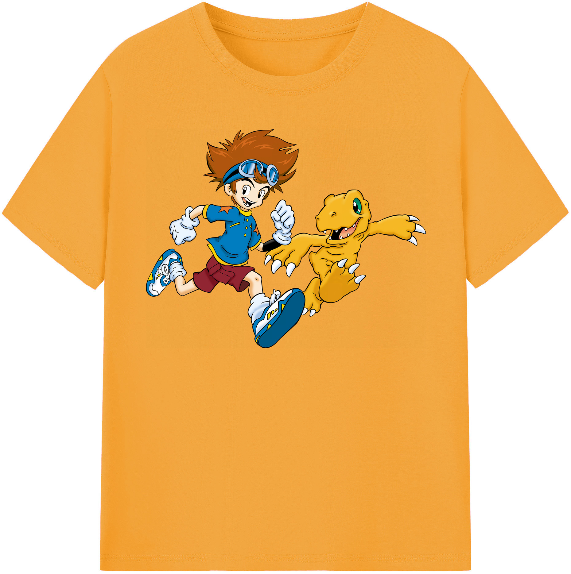 （画像用） Digimon デジタルモンスター/デジモン レディースカジュアルプリントTシャツ（綿100％）