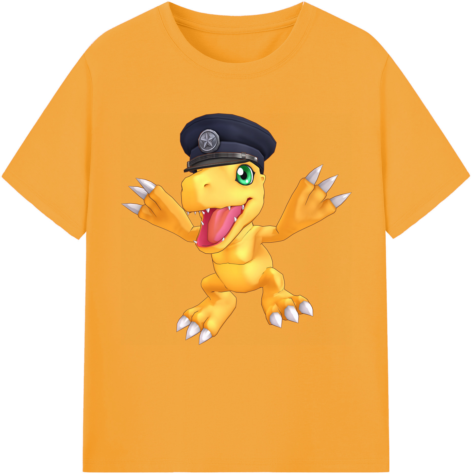 （画像用） Digimon デジタルモンスター/デジモン レディースカジュアルプリントTシャツ（綿100％）