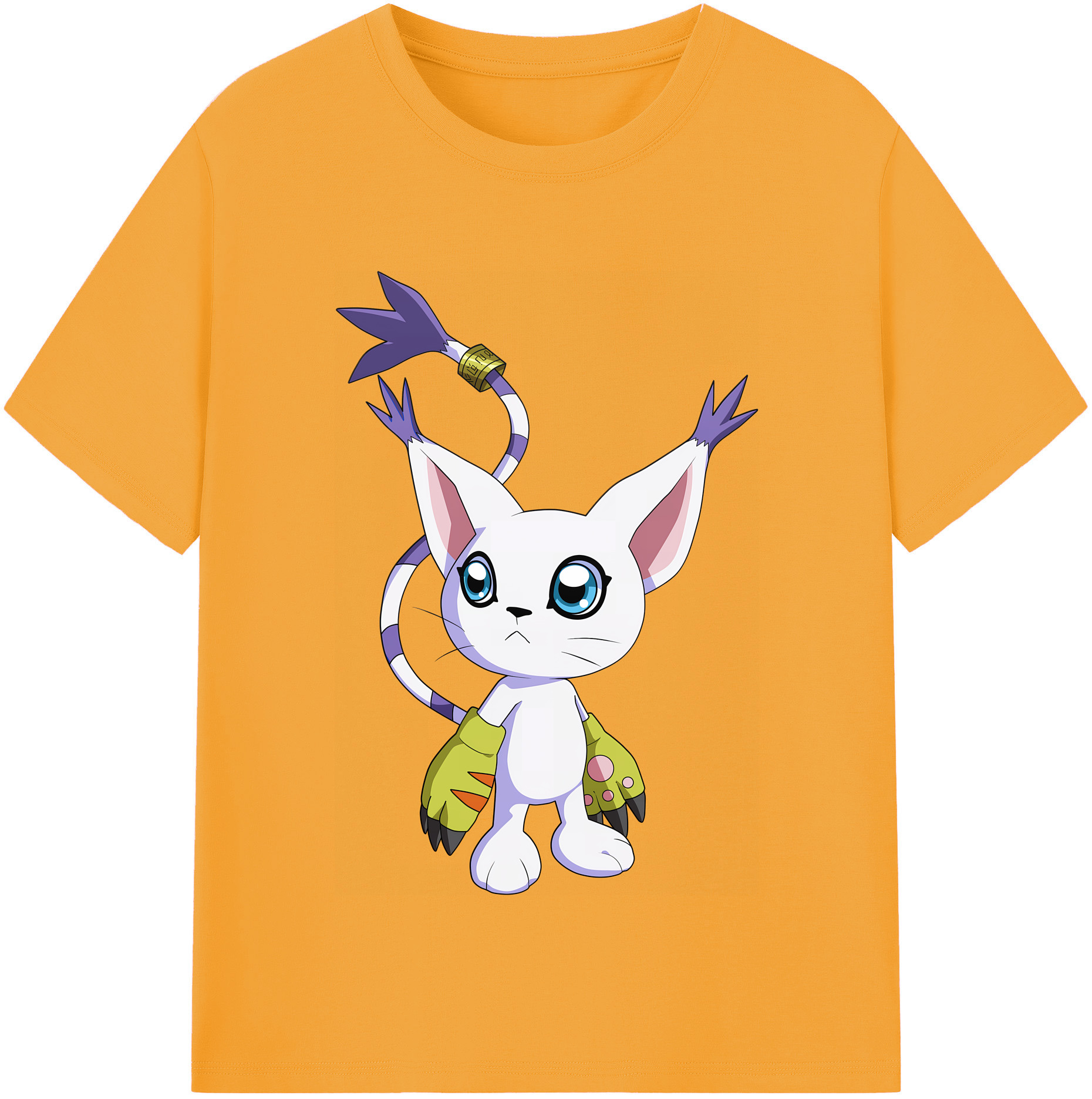 （画像用） Digimon デジタルモンスター/デジモン レディースカジュアルプリントTシャツ（綿100％）