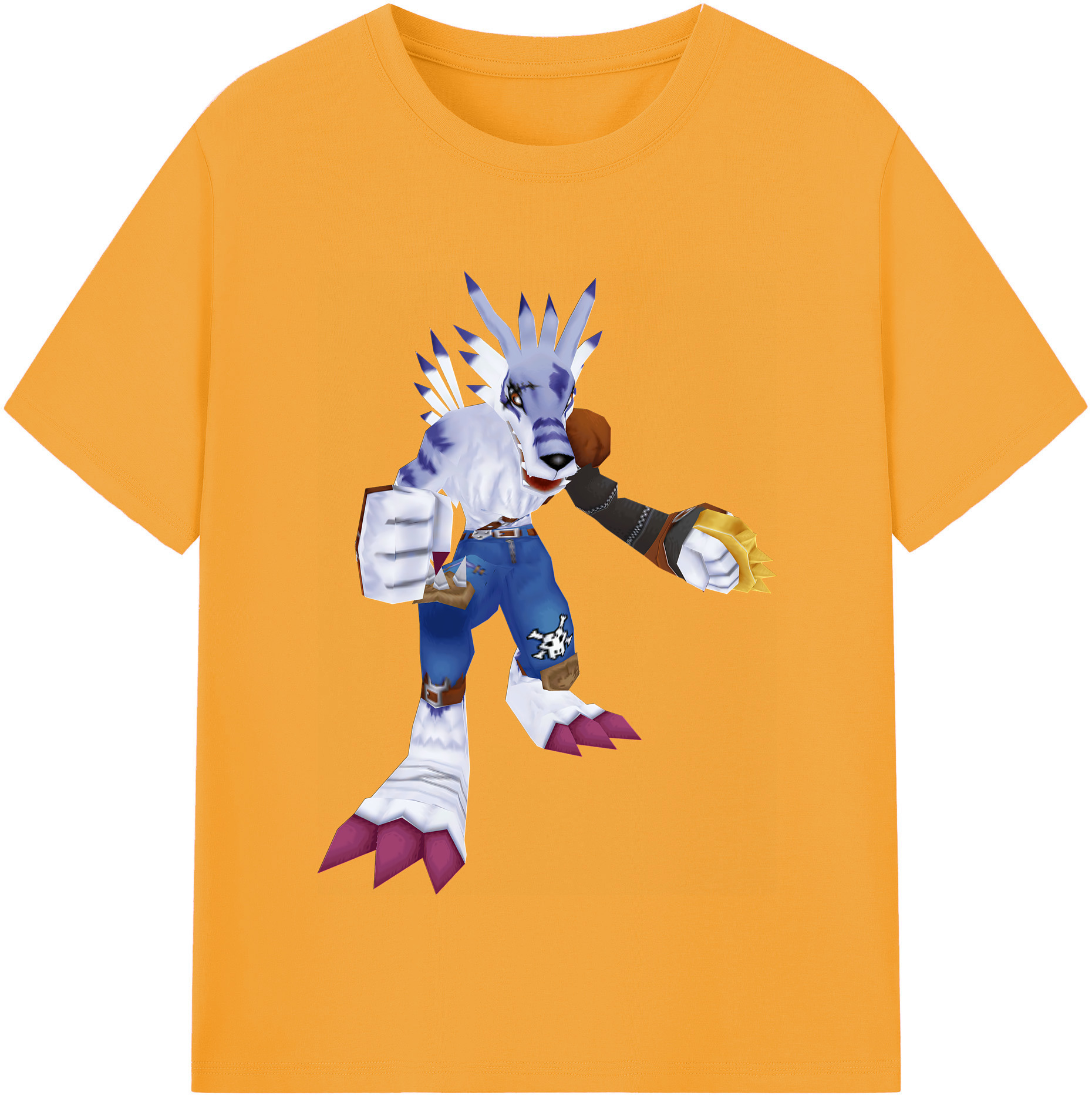（画像用） Digimon デジタルモンスター/デジモン レディースカジュアルプリントTシャツ（綿100％）