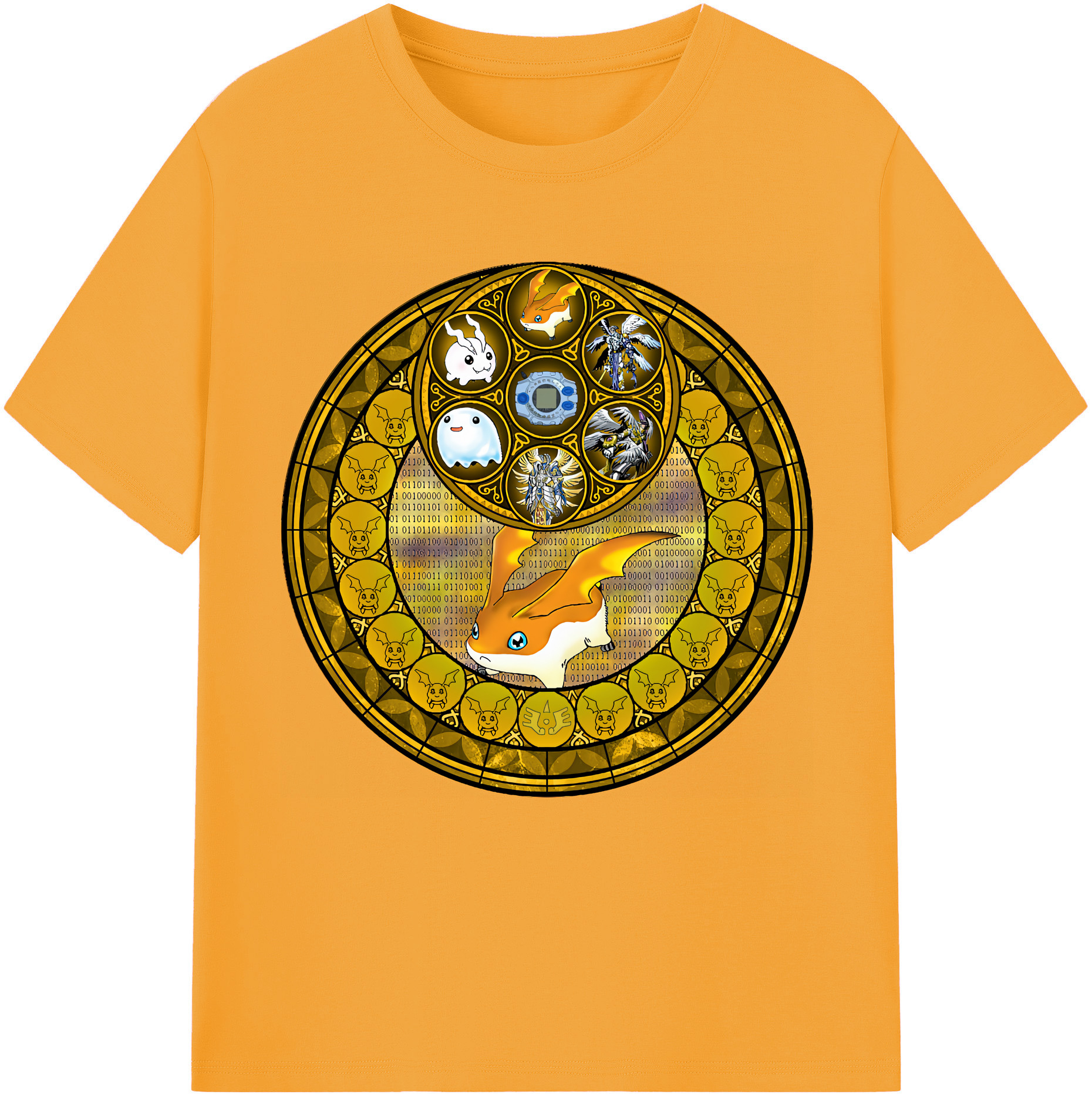 （画像用） Digimon デジタルモンスター/デジモン レディースカジュアルプリントTシャツ（綿100％）