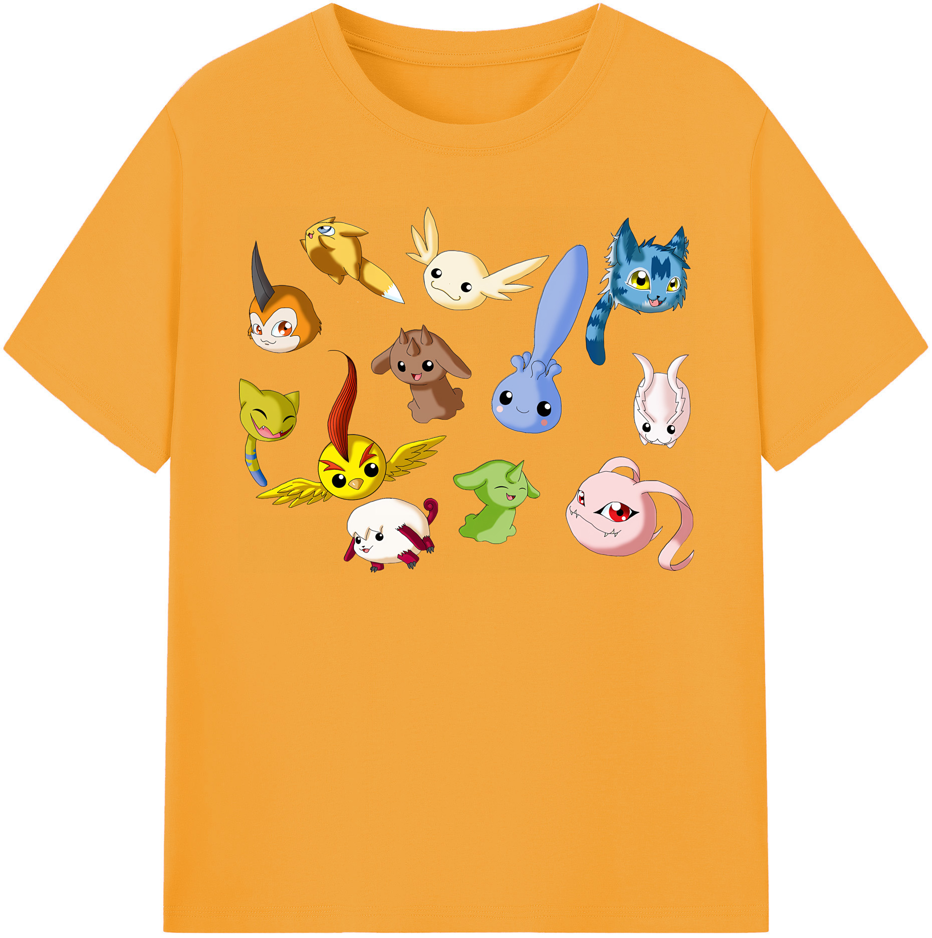 （画像用） Digimon デジタルモンスター/デジモン レディースカジュアルプリントTシャツ（綿100％）