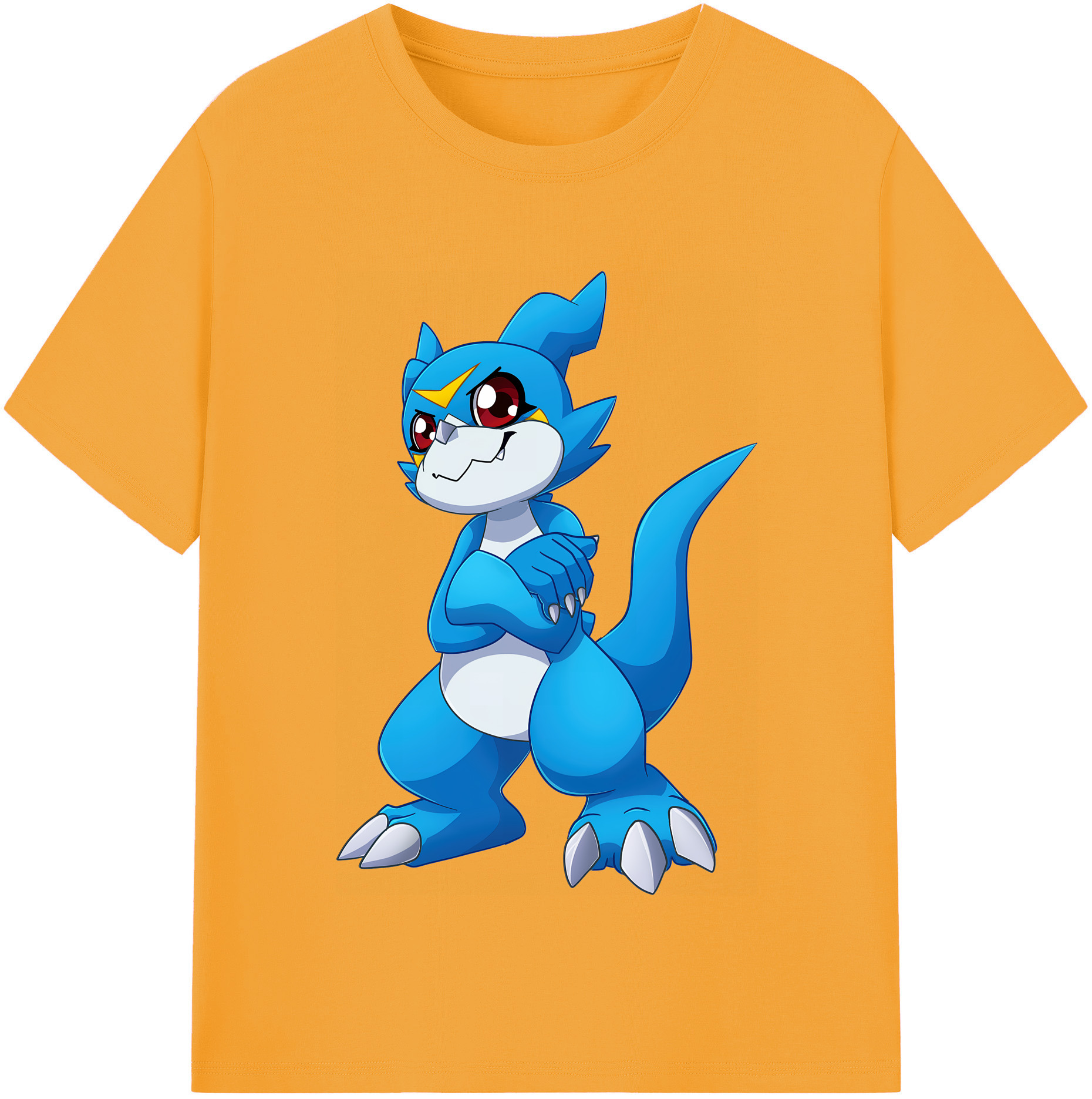 （画像用） Digimon デジタルモンスター/デジモン レディースカジュアルプリントTシャツ（綿100％）