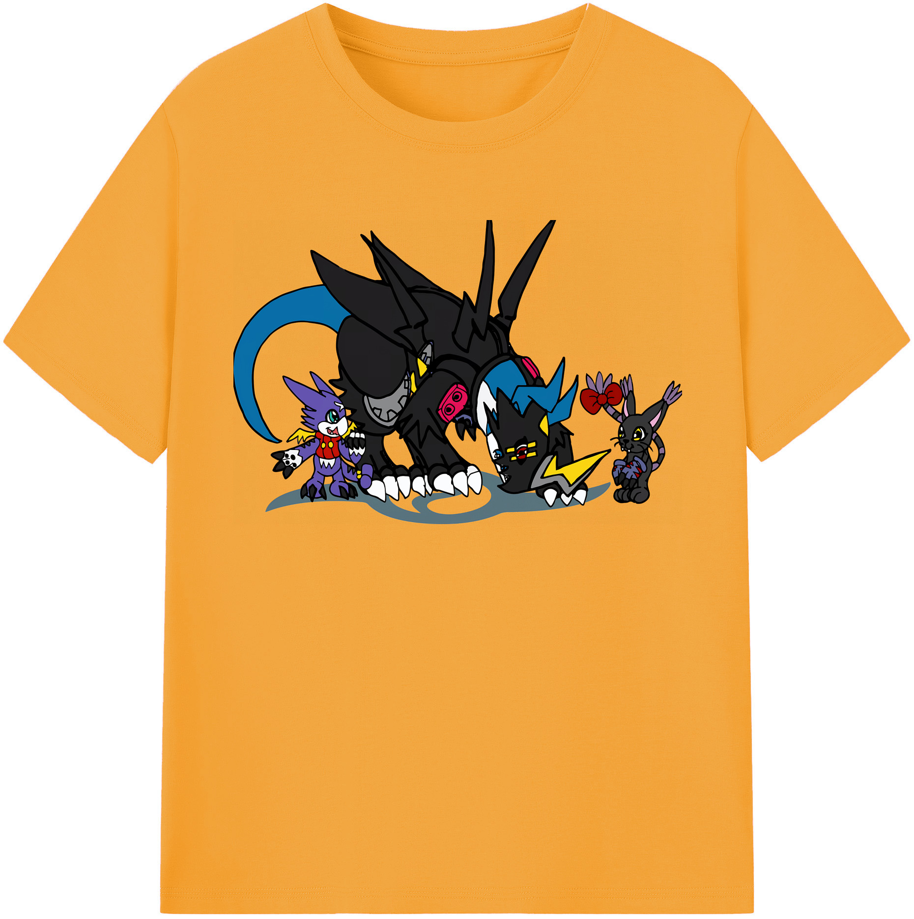 （画像用） Digimon デジタルモンスター/デジモン レディースカジュアルプリントTシャツ（綿100％）